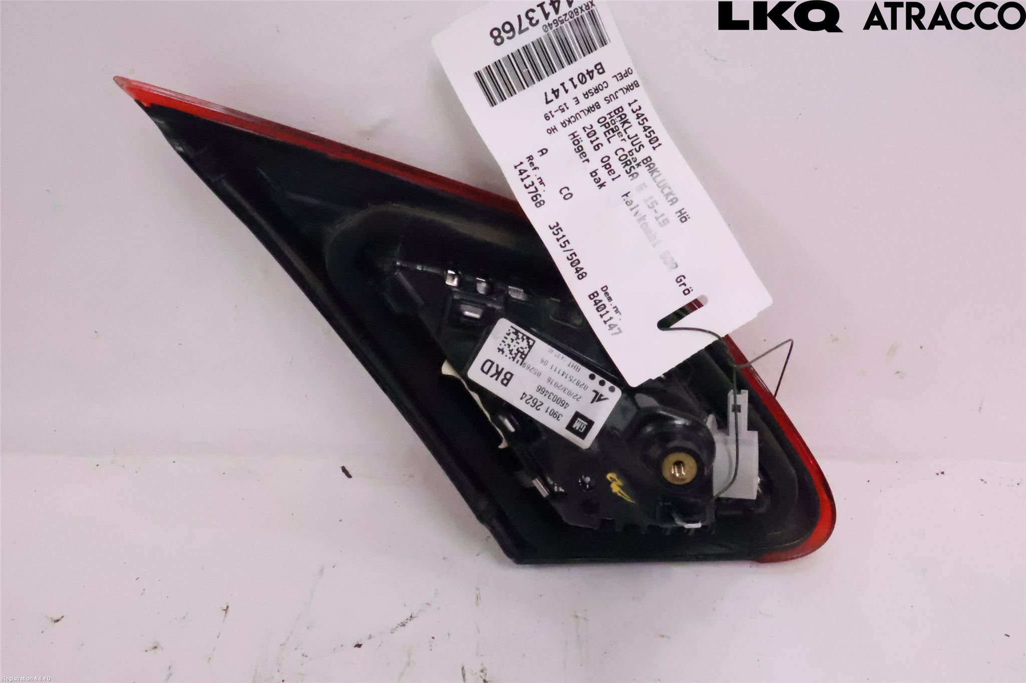 Opel CORSA E 15-19 Bakljus Lucka Hö