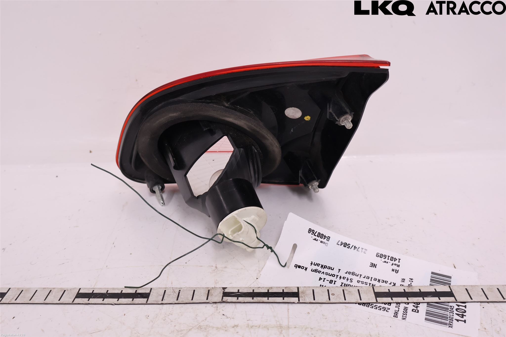 Nissan QASHQAI 10-14 Bakljus Lucka Vä