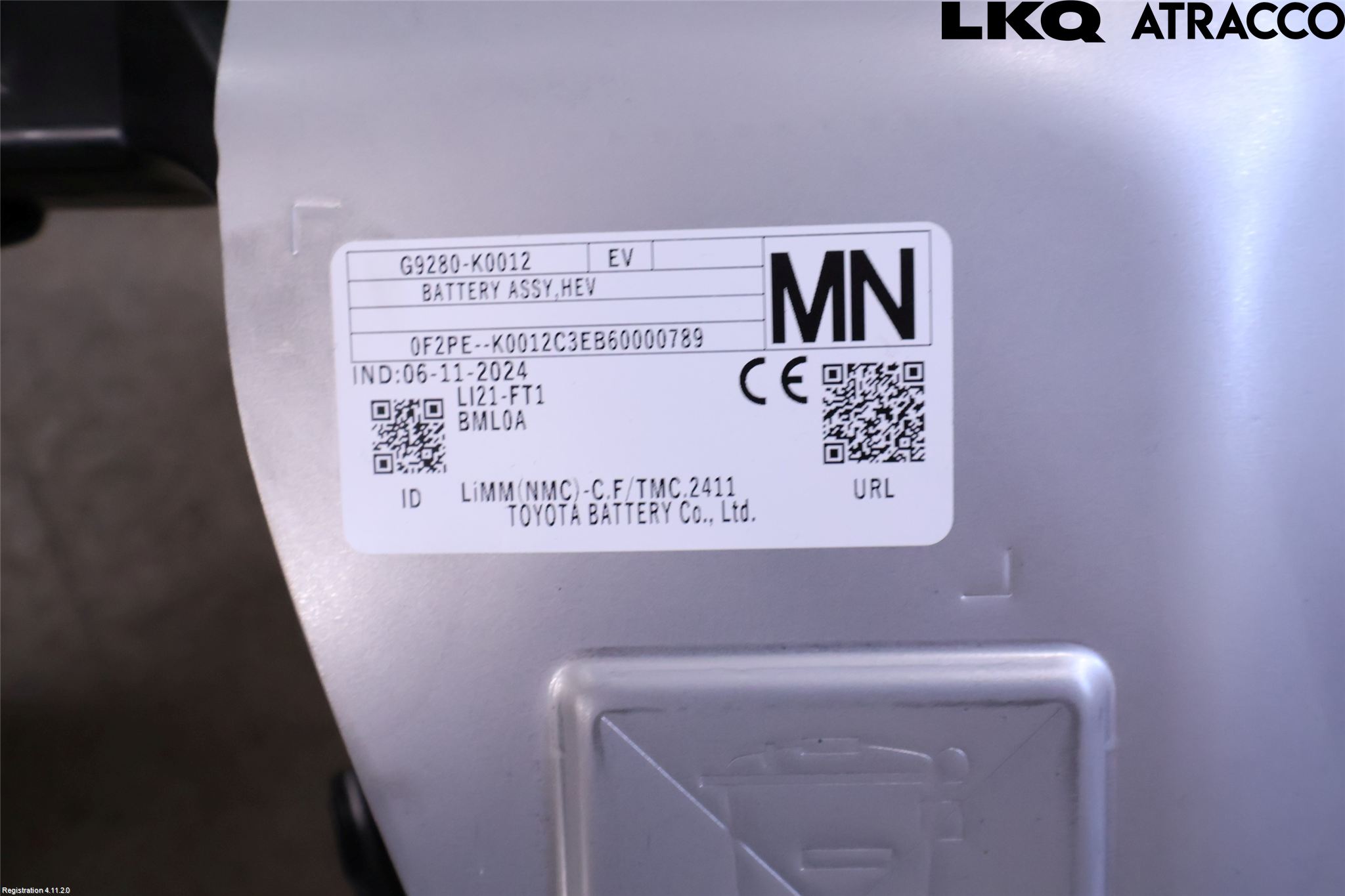 Toyota YARIS XP21 20- Batteri Högspänning