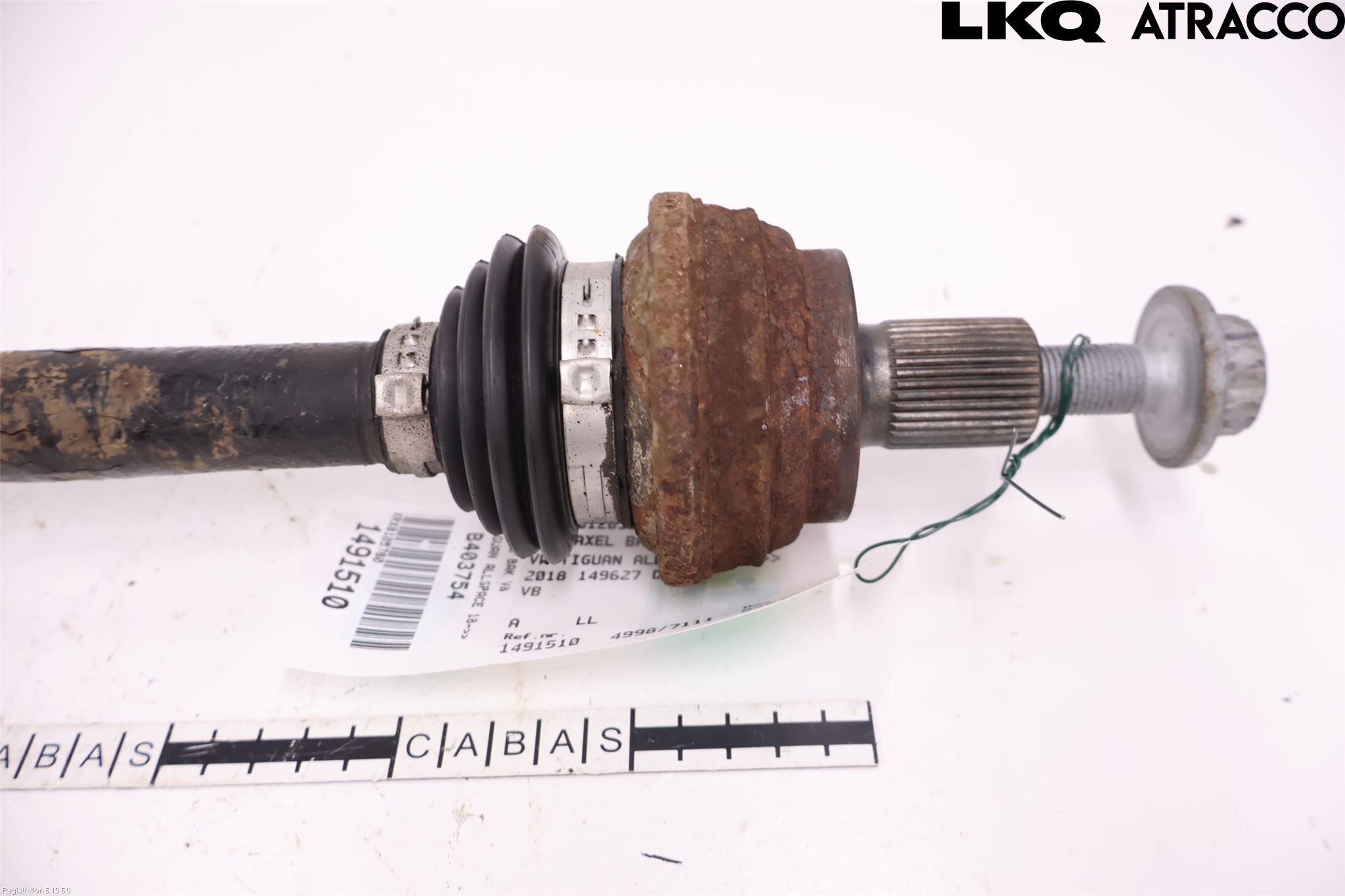 Volkswagen VW TIGUAN ALLSPACE 18- Drivaxel Bak Vänster