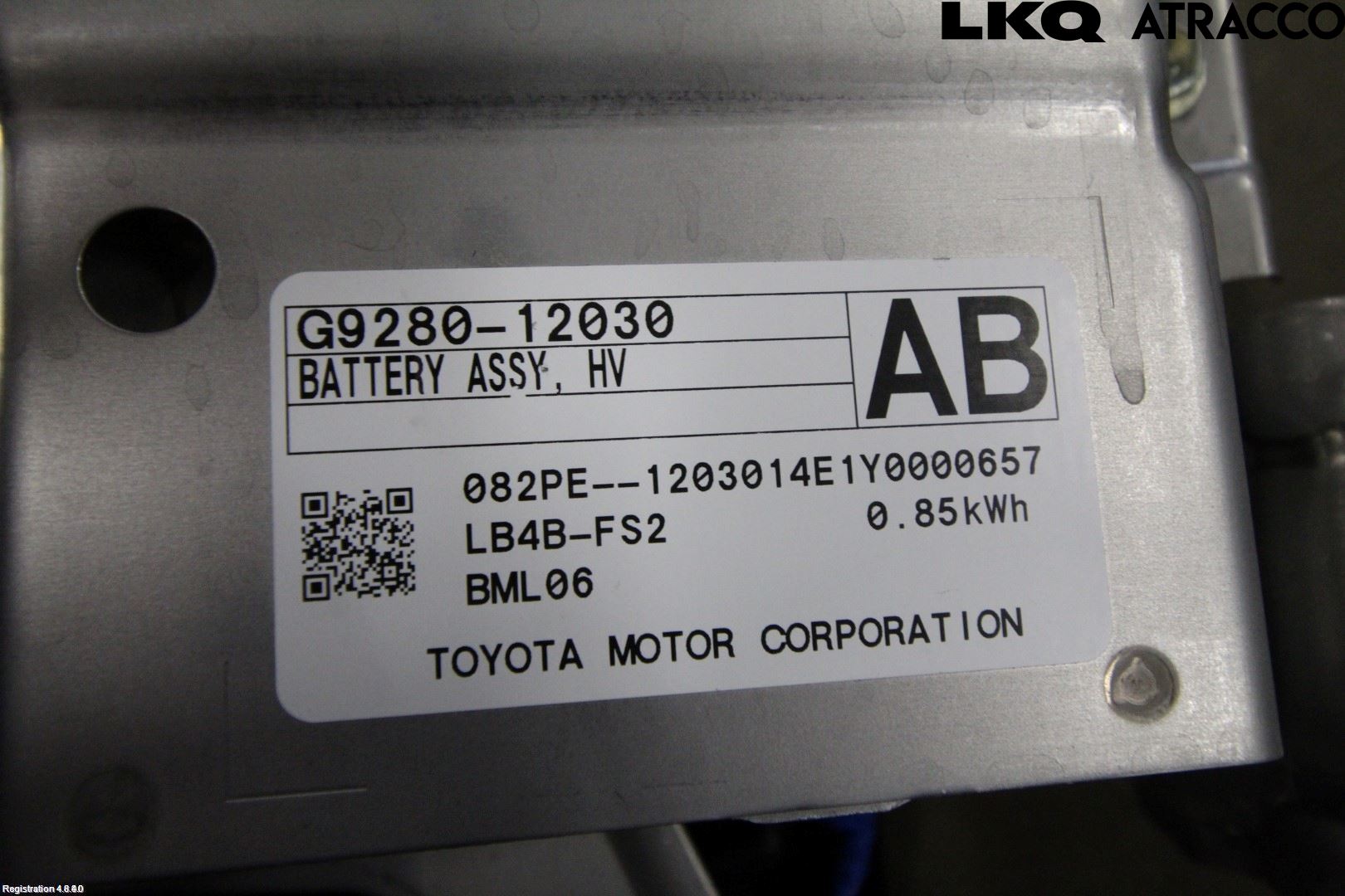 Toyota COROLLA 19- Batteri Högspänning