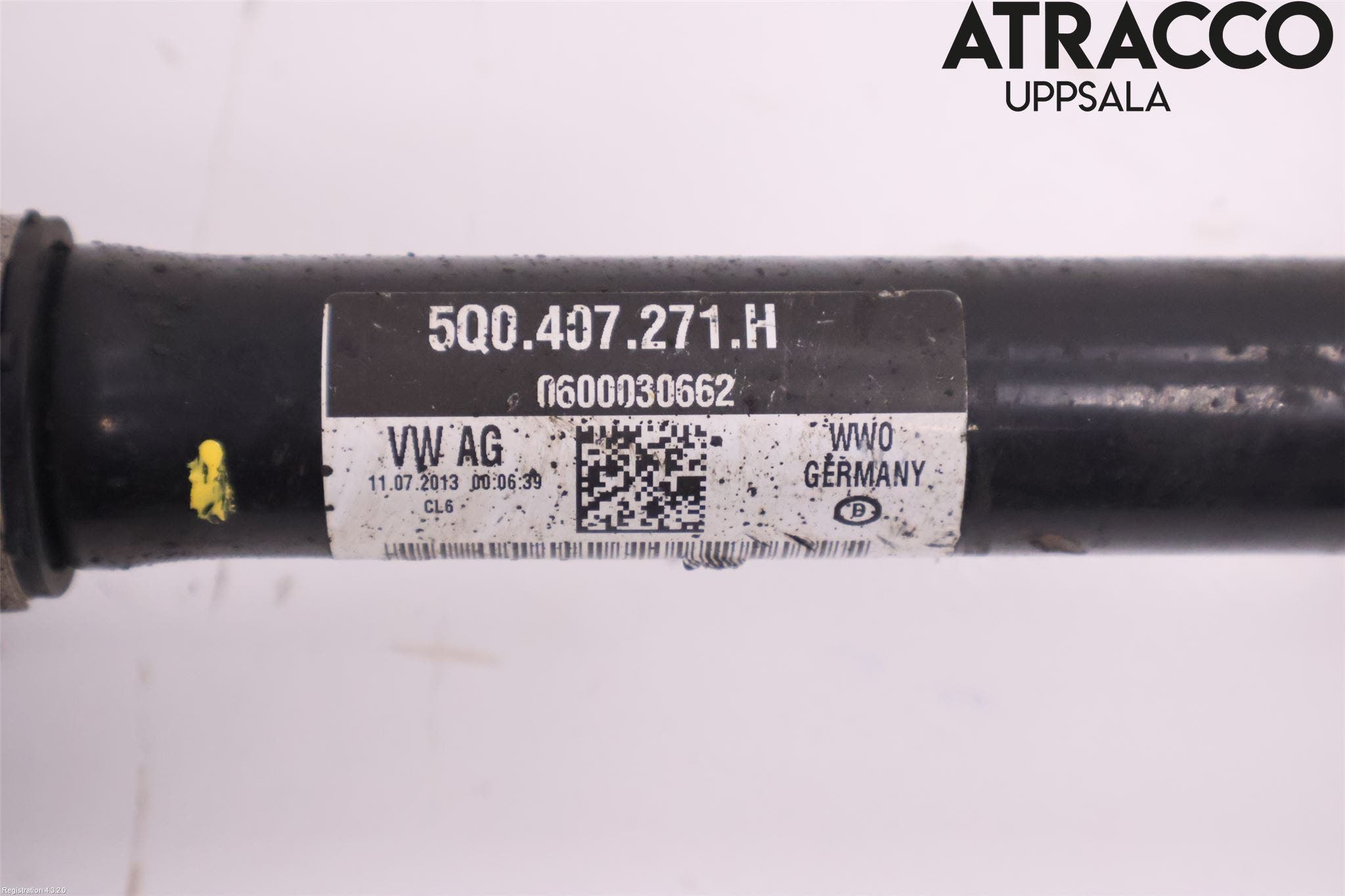 Volkswagen VW GOLF / E-GOLF VII 13-20 Drivaxel Fram Vänster