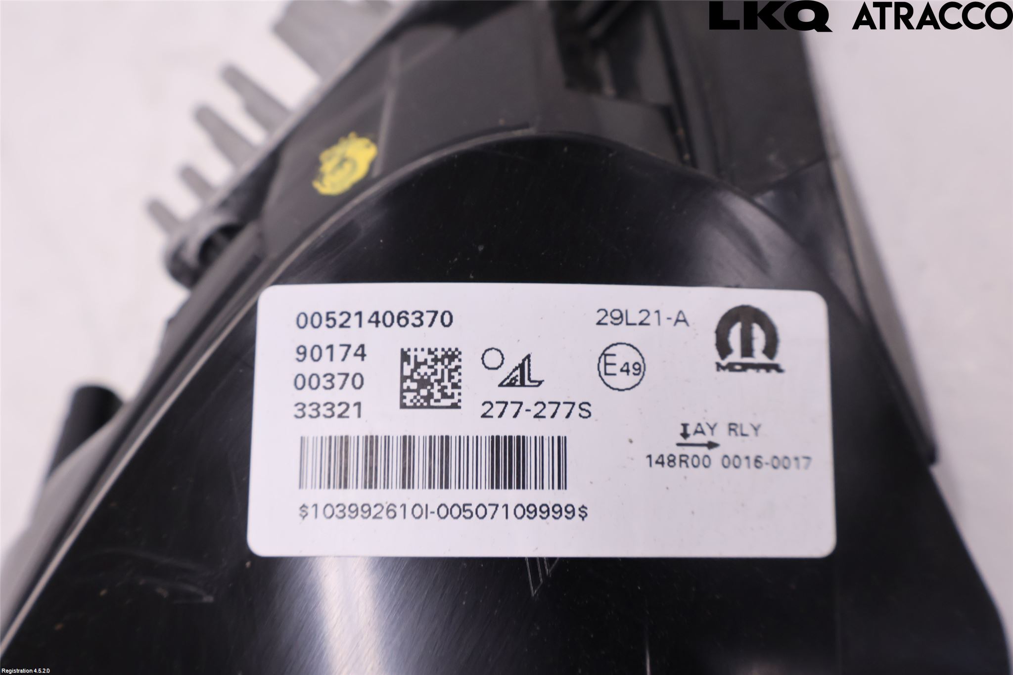 Fiat 500e 20- Strålkastare Vänster