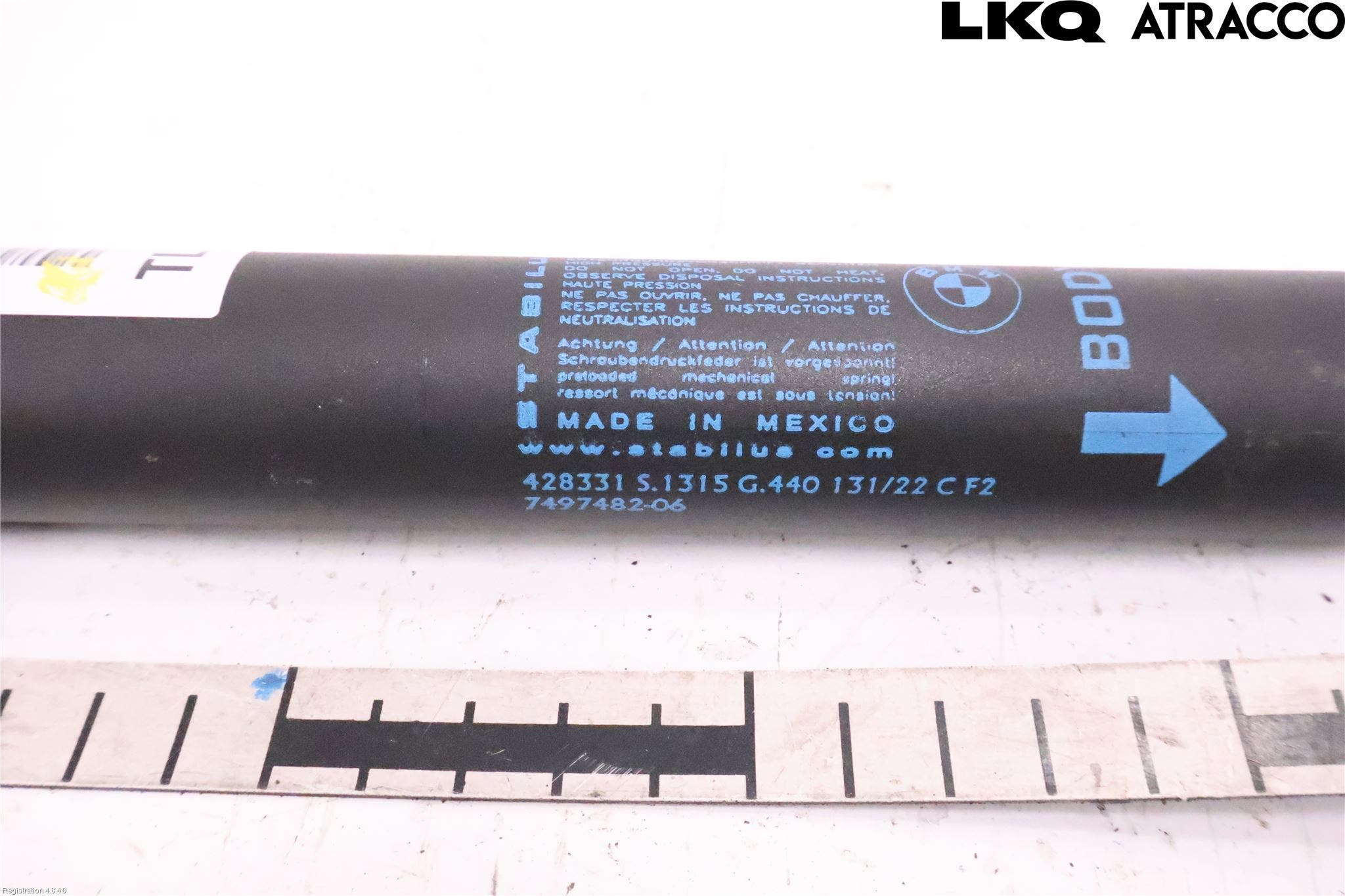 BMW X3 G01 18- Gasfjäder Baklucka