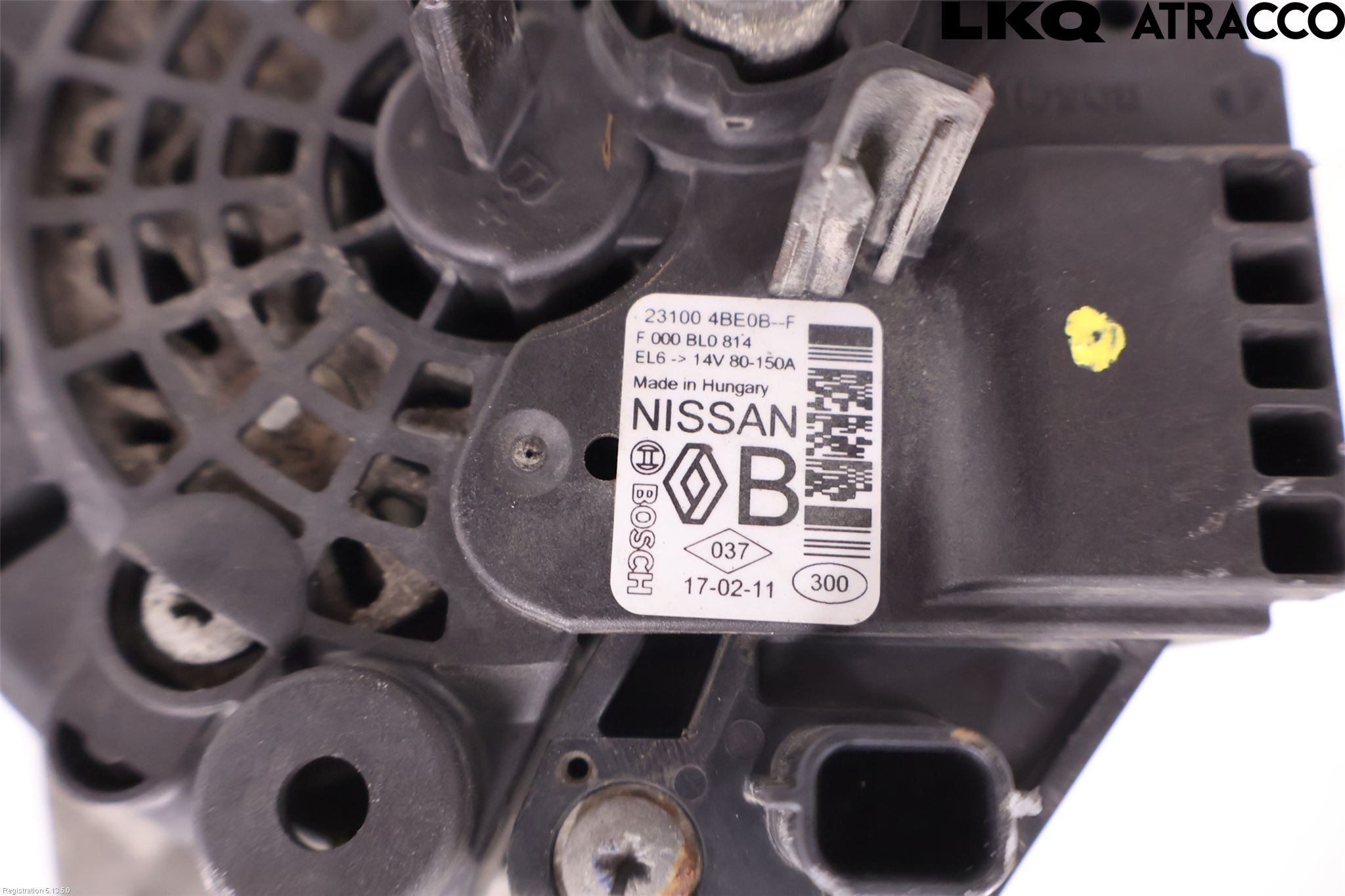 Nissan QASHQAI 14-17 Generator