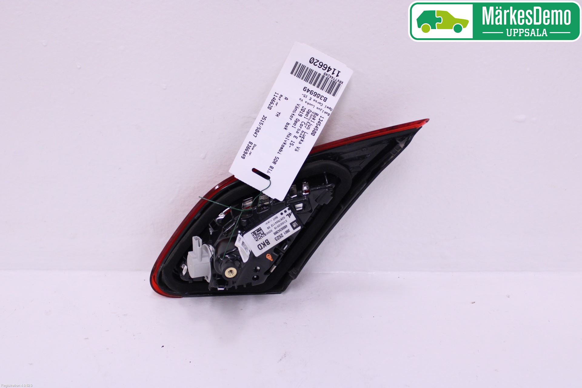 Opel CORSA E 15-19 Bakljus Lucka Vä