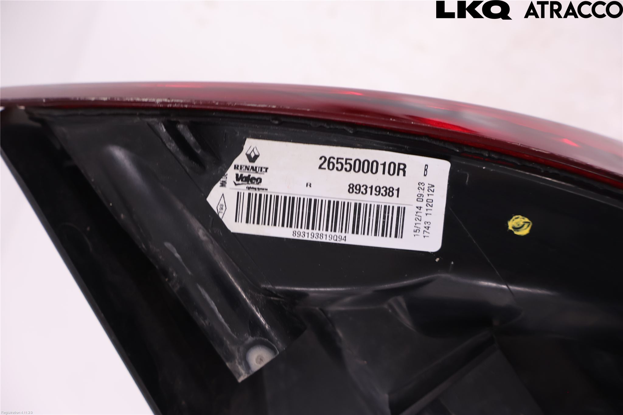 Renault MEGANE III 09-15 Bakljus Vänster