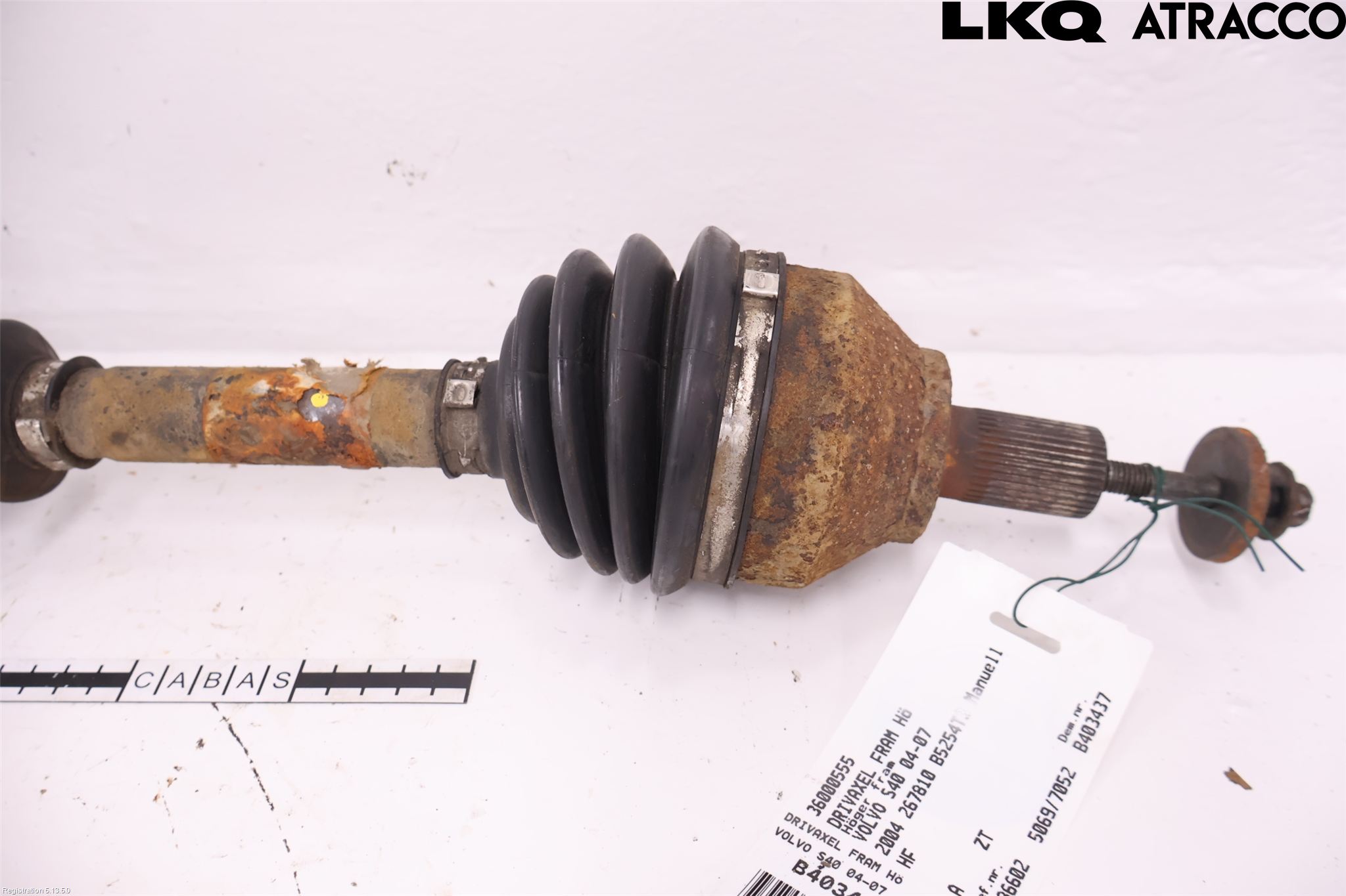 Volvo S40 04-07 Drivaxel Fram Höger