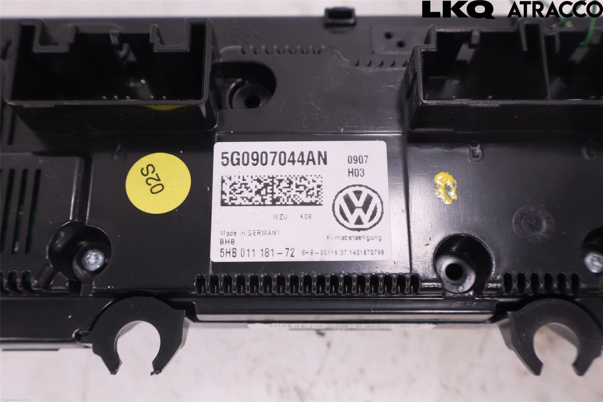 Volkswagen VW GOLF / E-GOLF VII 13-20 Ac Styrenhet Ac Manöveren