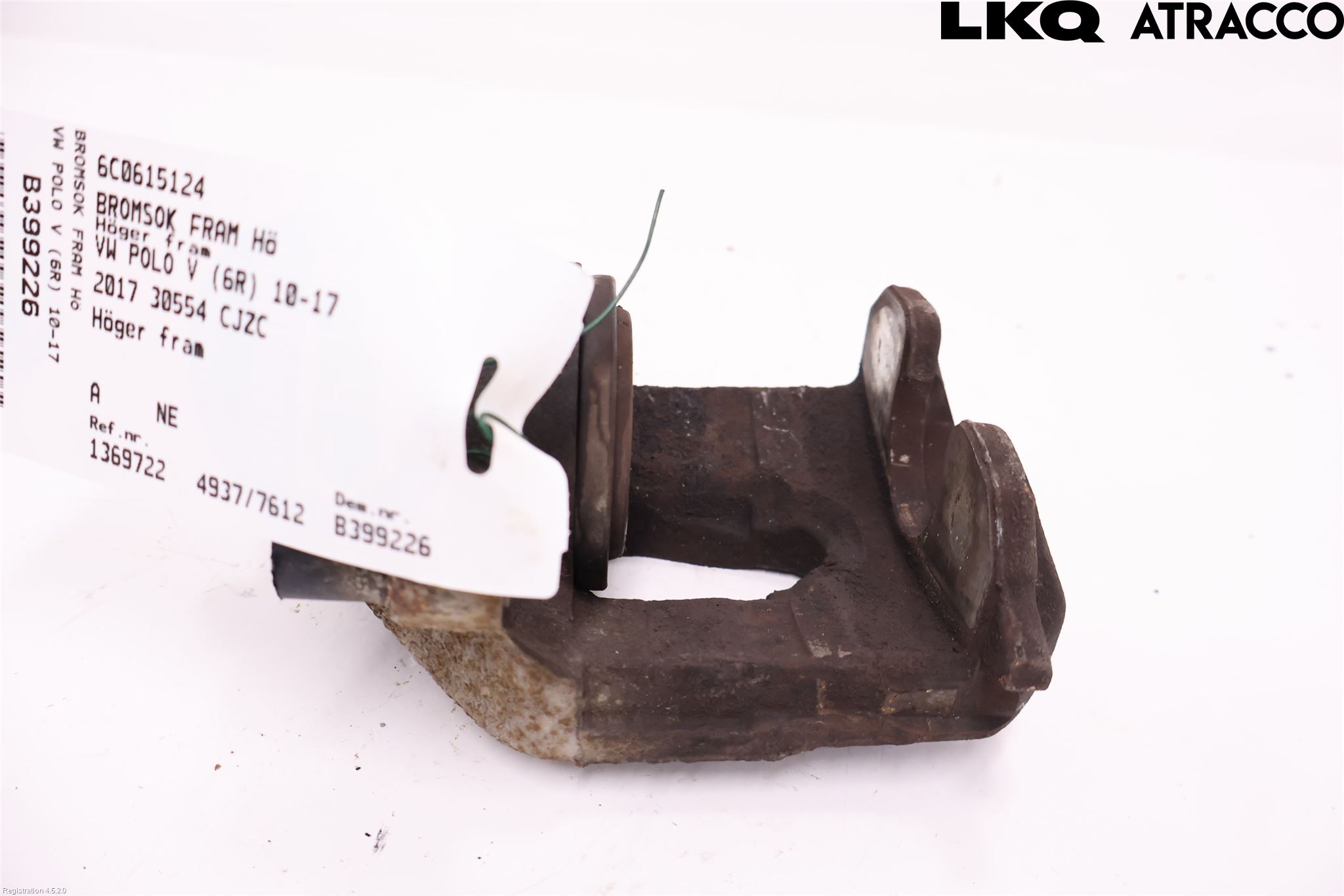 Volkswagen VW POLO 10-17 Bromsok Fram Höger