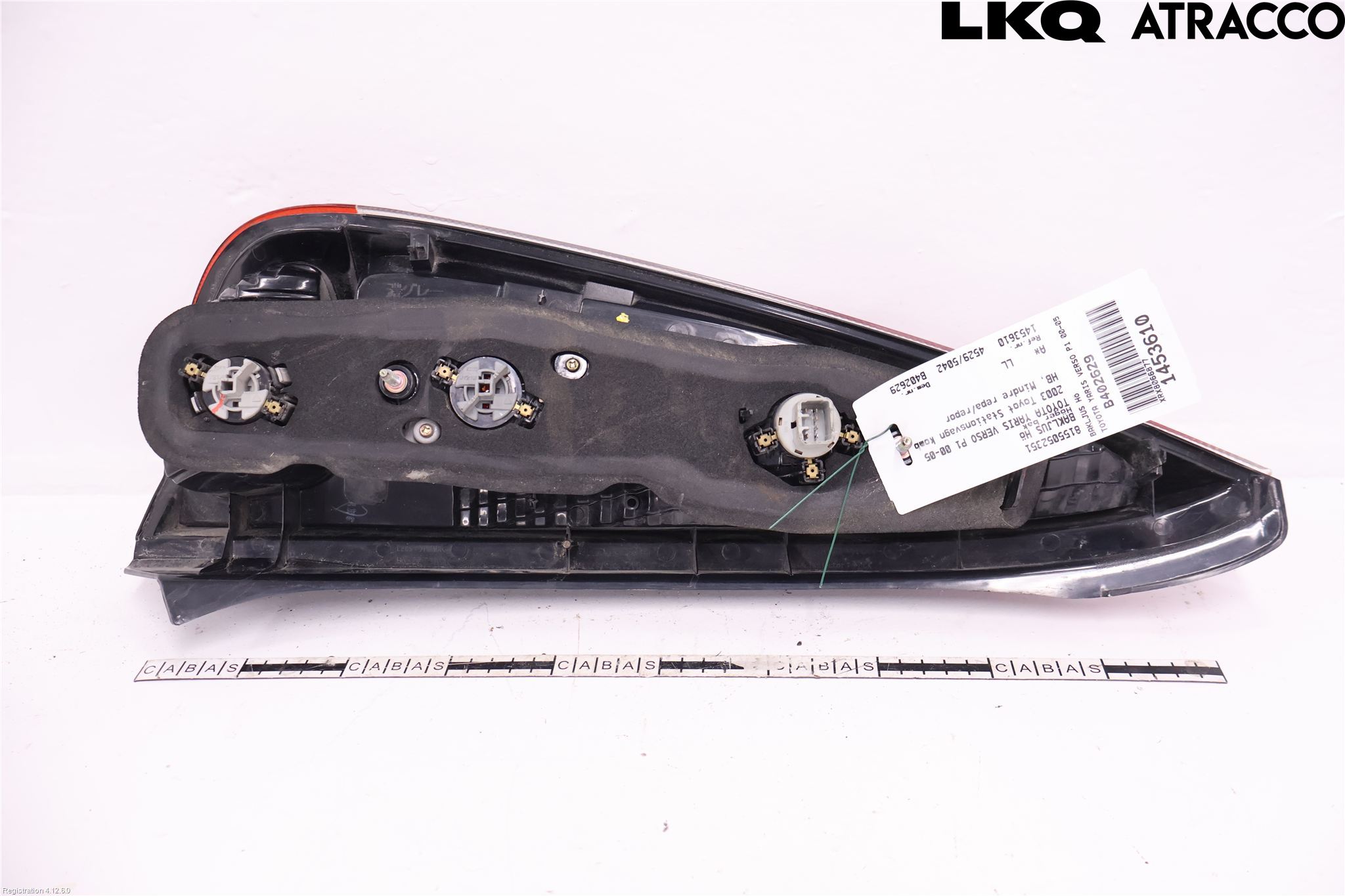 Toyota YARIS VERSO P1 00-05 Bakljus Höger
