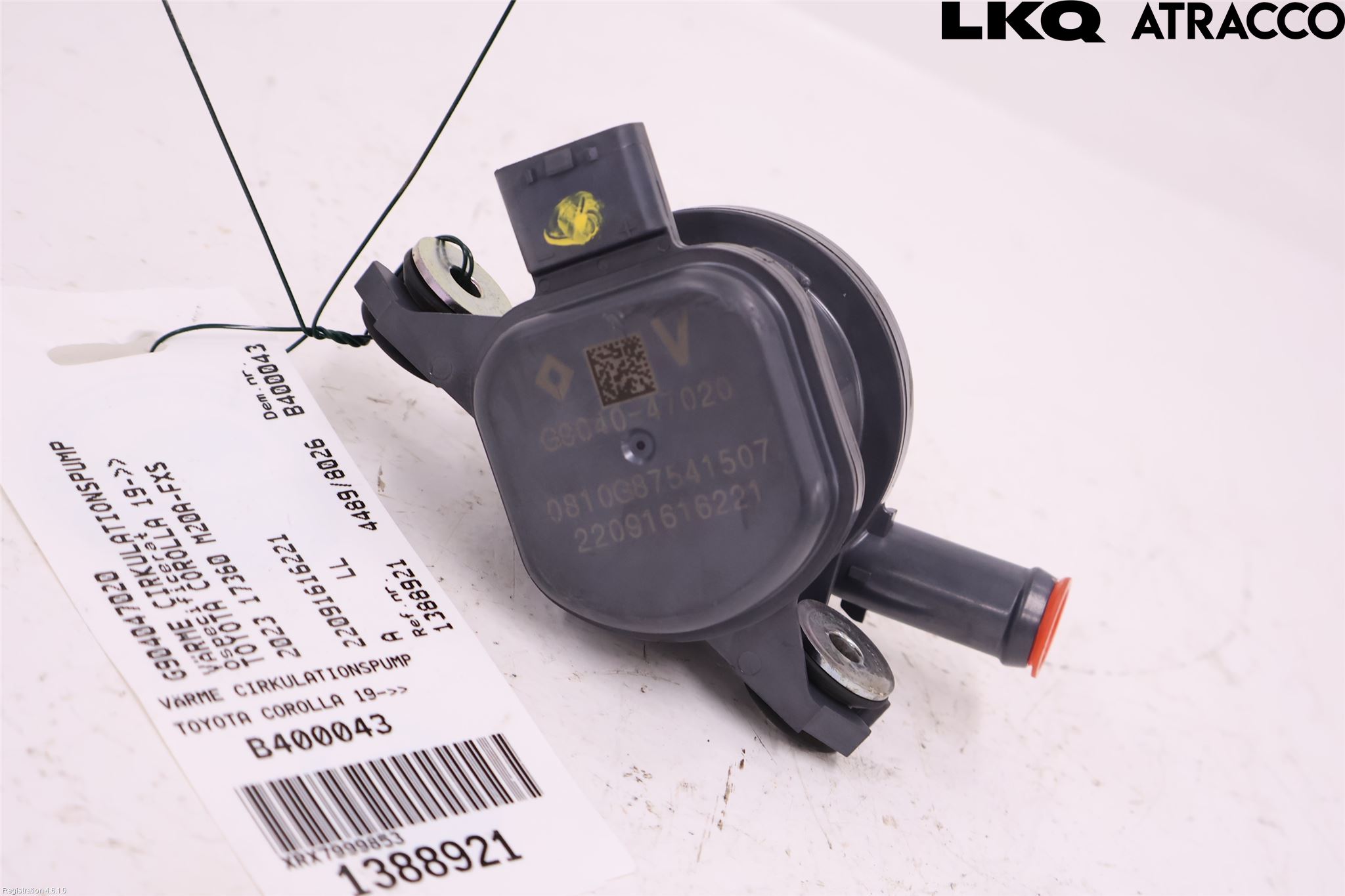 Toyota COROLLA 19- Värme Cirkulationspump