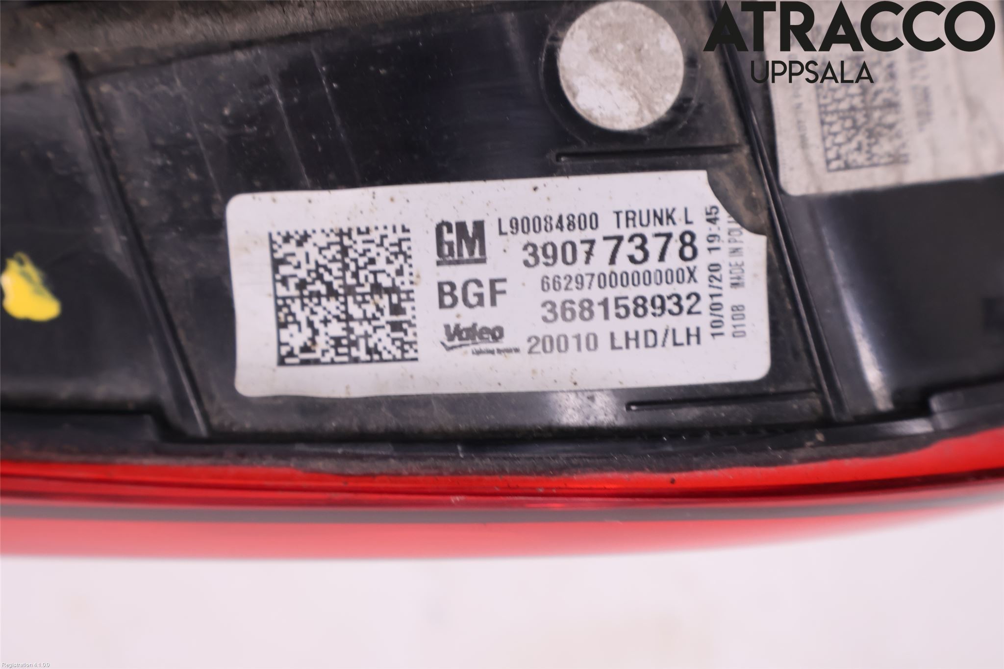Opel ASTRA K 16-22 Bakljus Lucka Vä