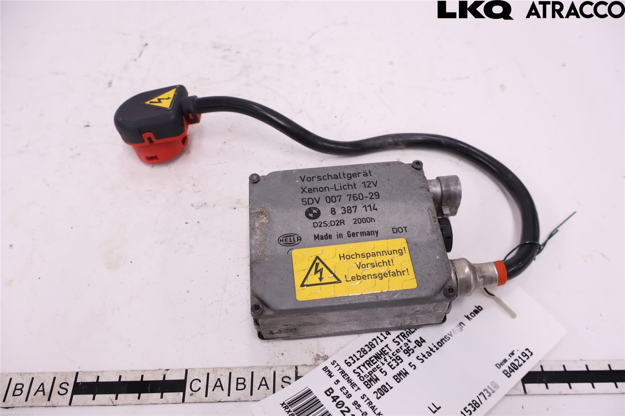 BMW 5 E39 95-04 Styrenhet Strålkastare