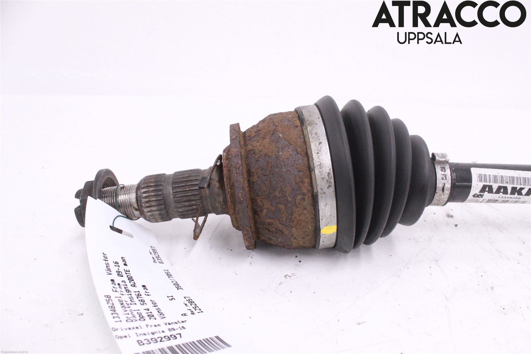 Opel INSIGNIA 09-16 Drivaxel Fram Vänster