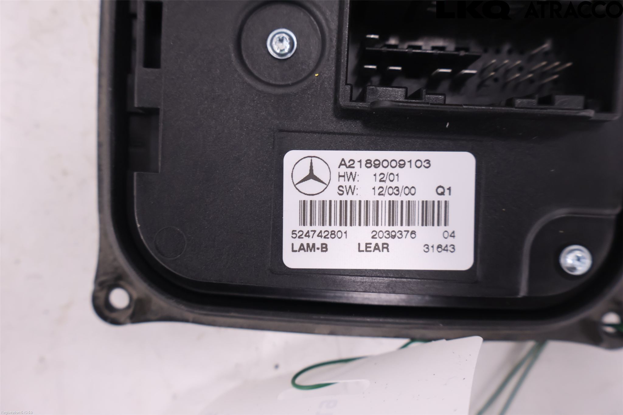 Mercedes-Benz MB C-KLASS (W204) 07-15 Styrenhet Strålkastare