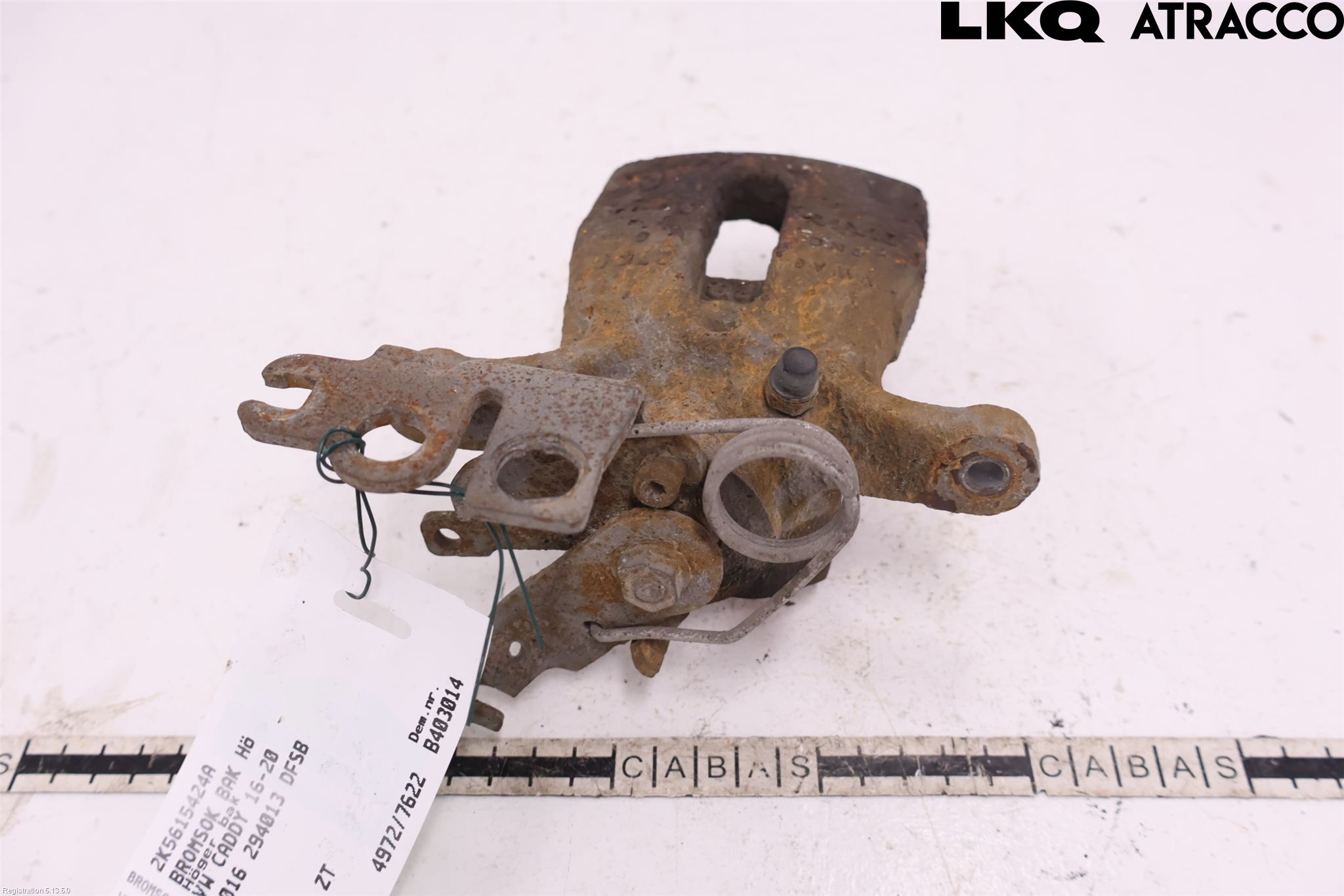 Volkswagen VW CADDY 16-20 Bromsok Bak Höger
