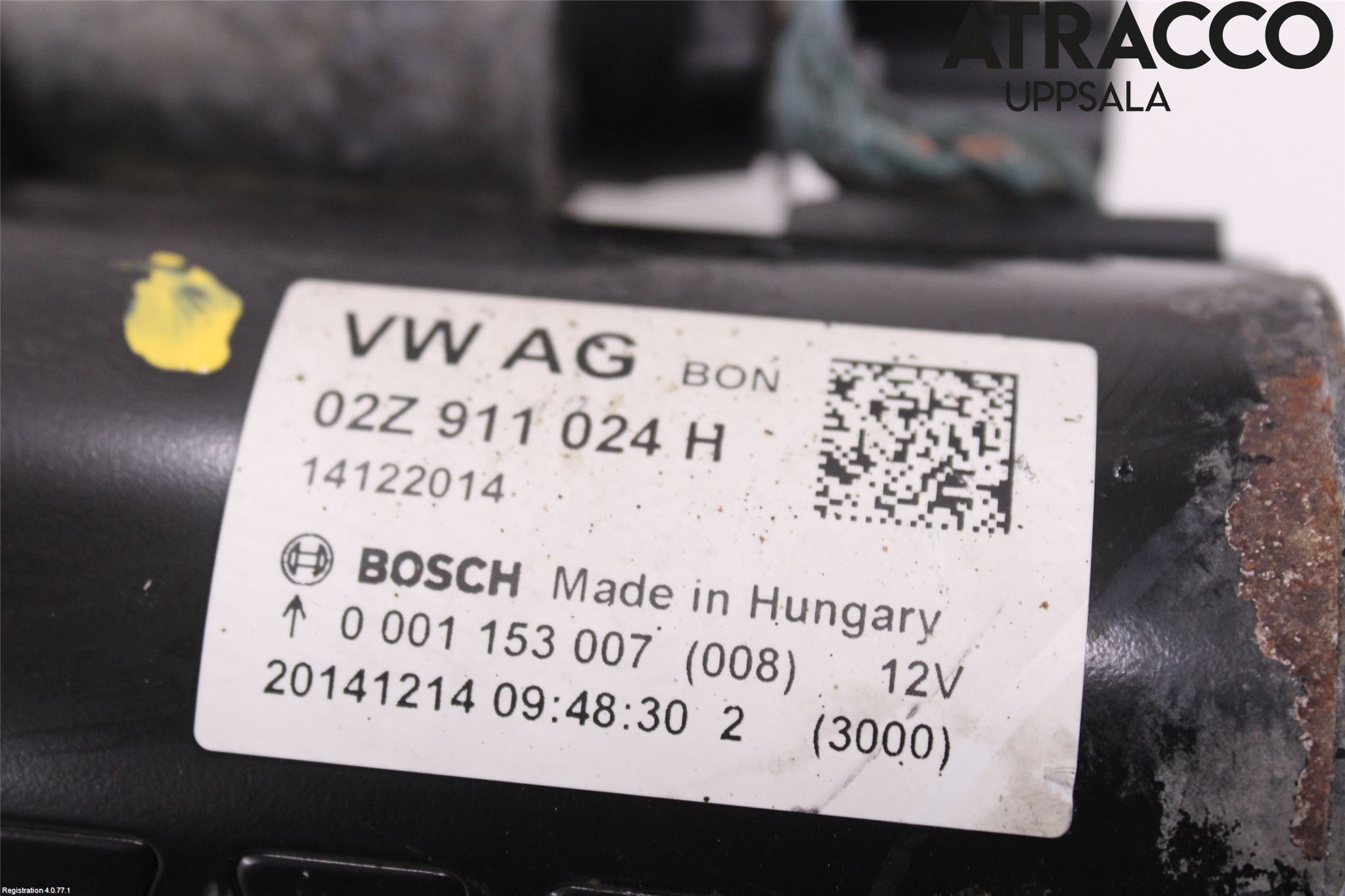 Skoda RAPID Startmotor Diesel