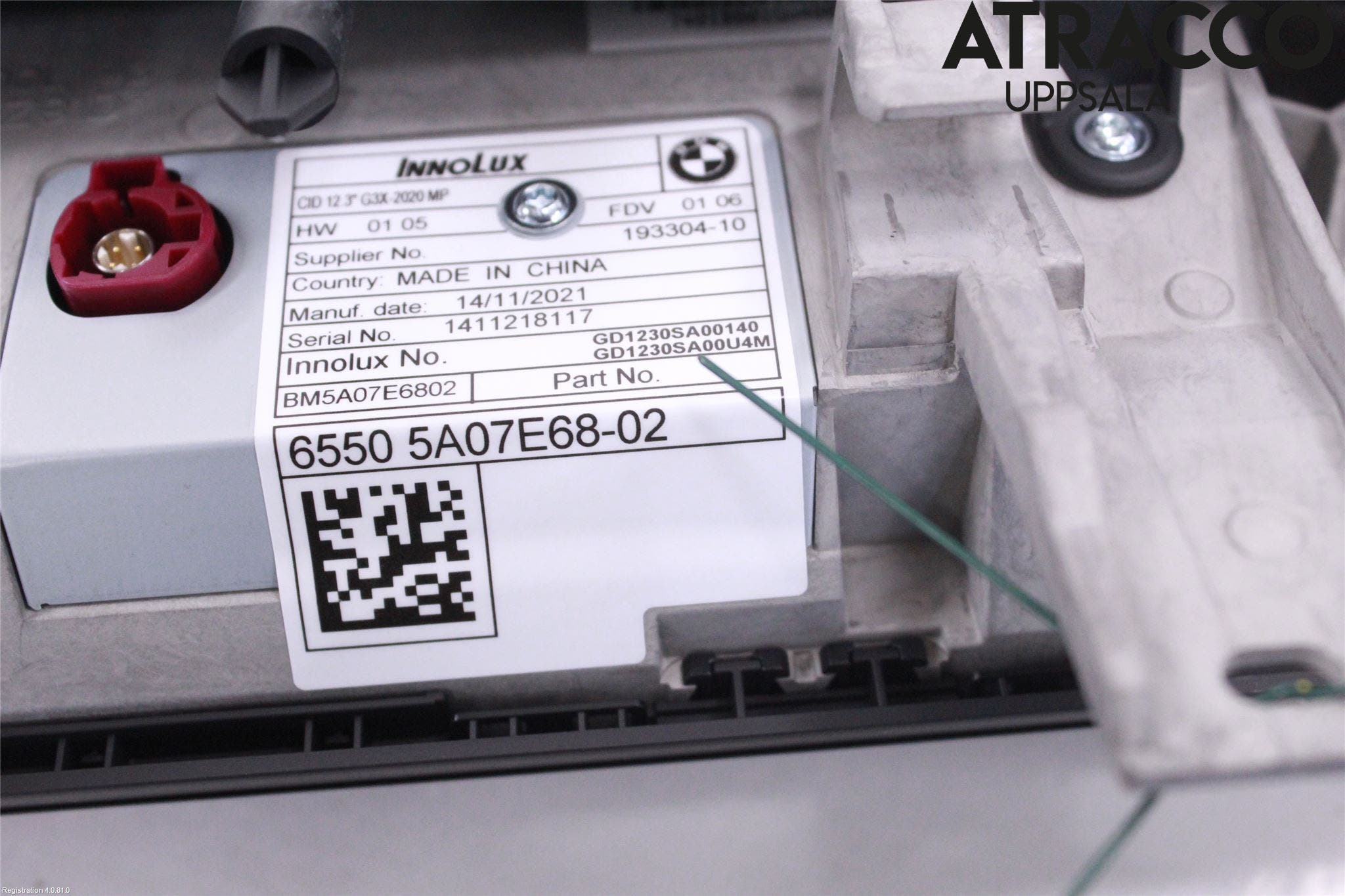 BMW 5 G30/G31/F90 17-23 Bildskärm