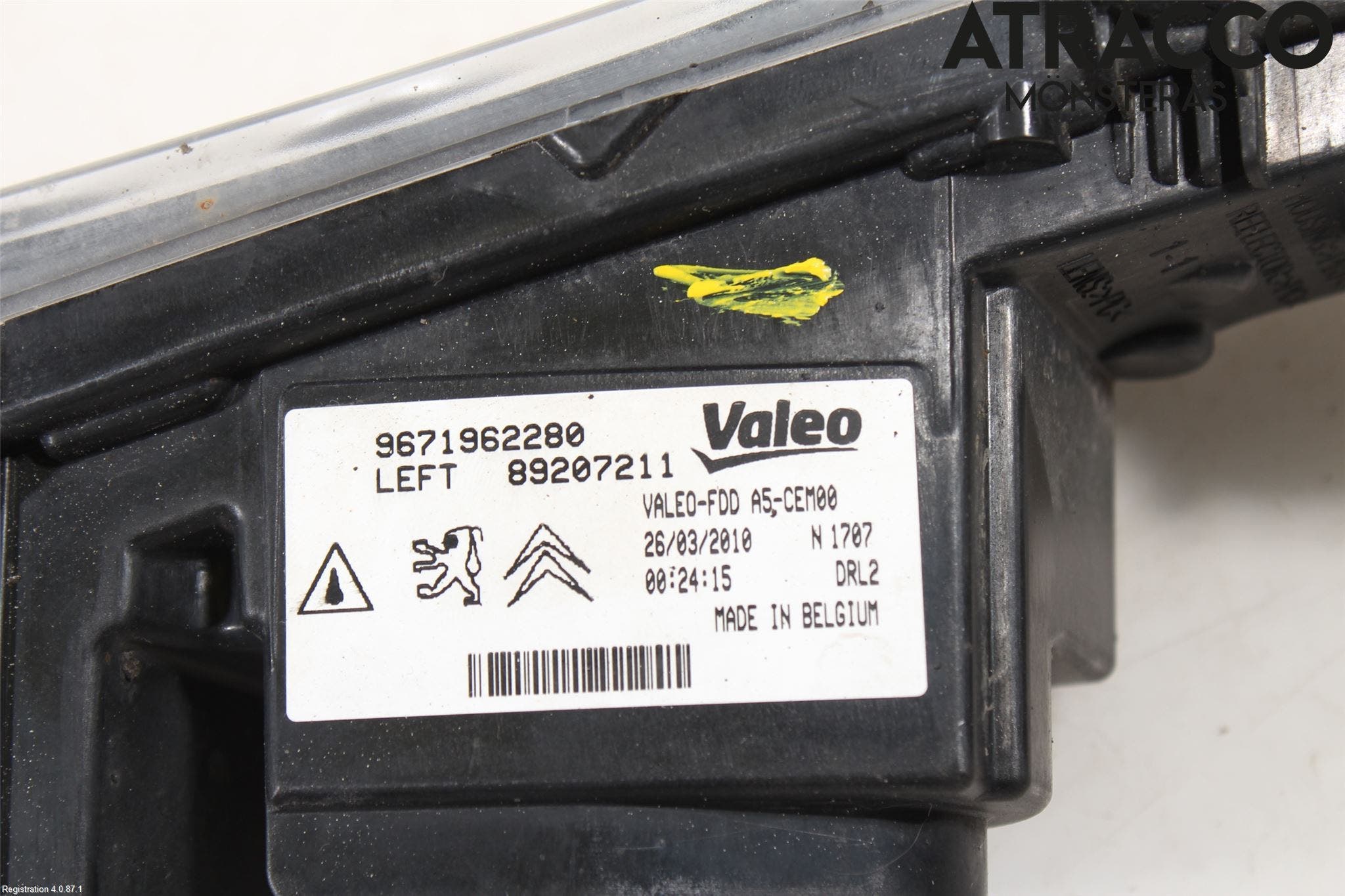 Citroen DS3 Positionsljus Fram Vä