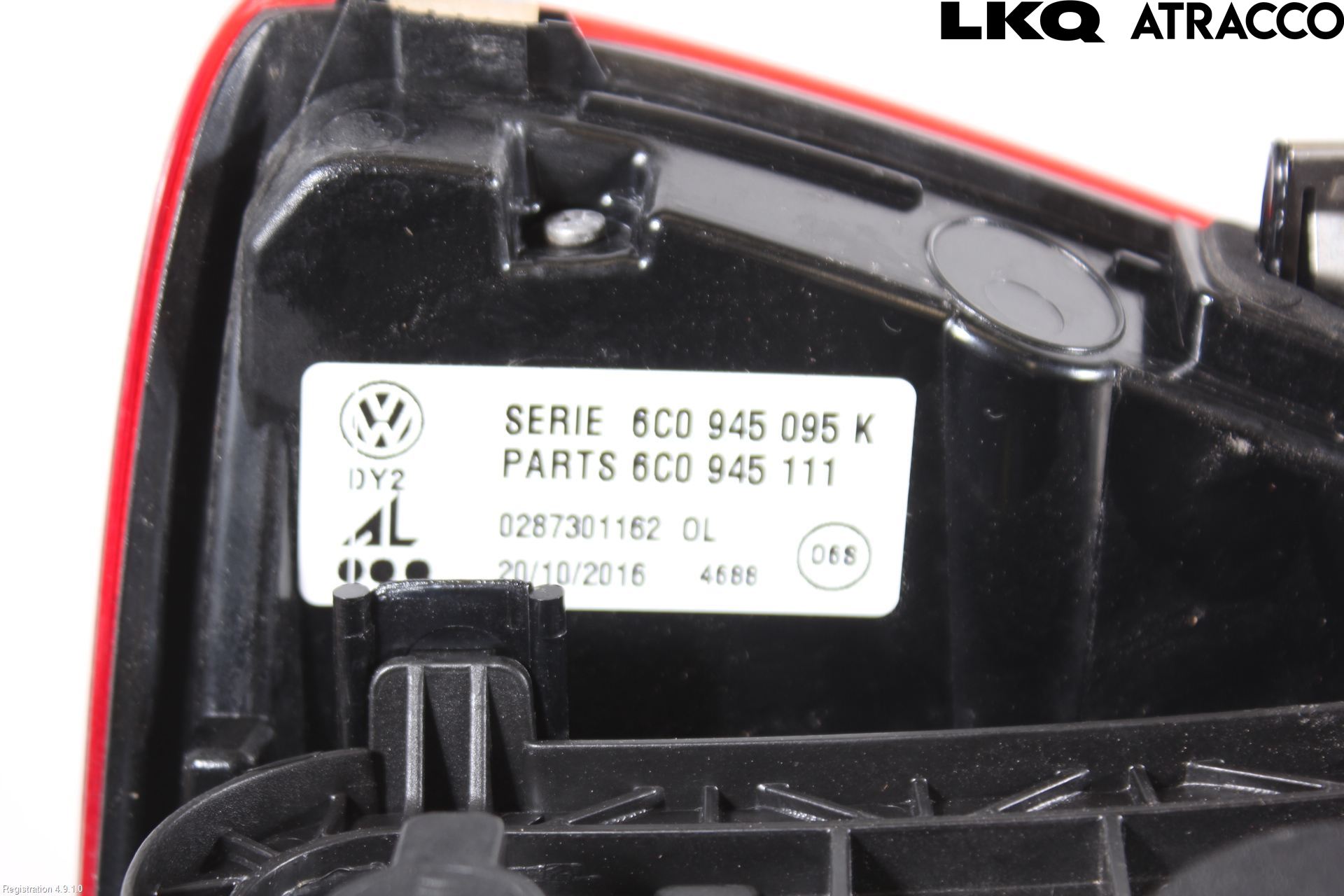 Volkswagen VW POLO 10-17 Bakljus Vänster