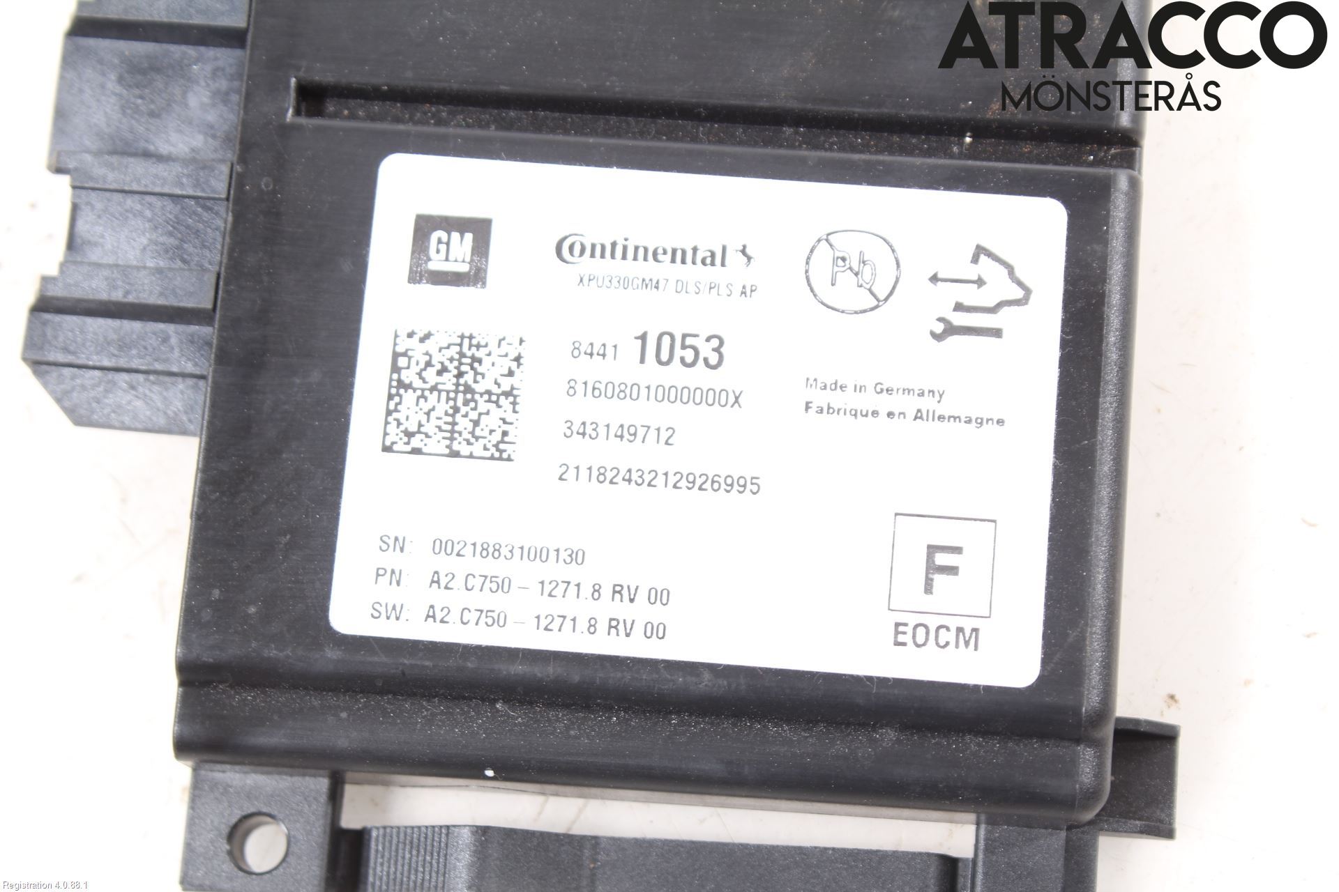 Opel INSIGNIA 17- Styrenhet Övrigt