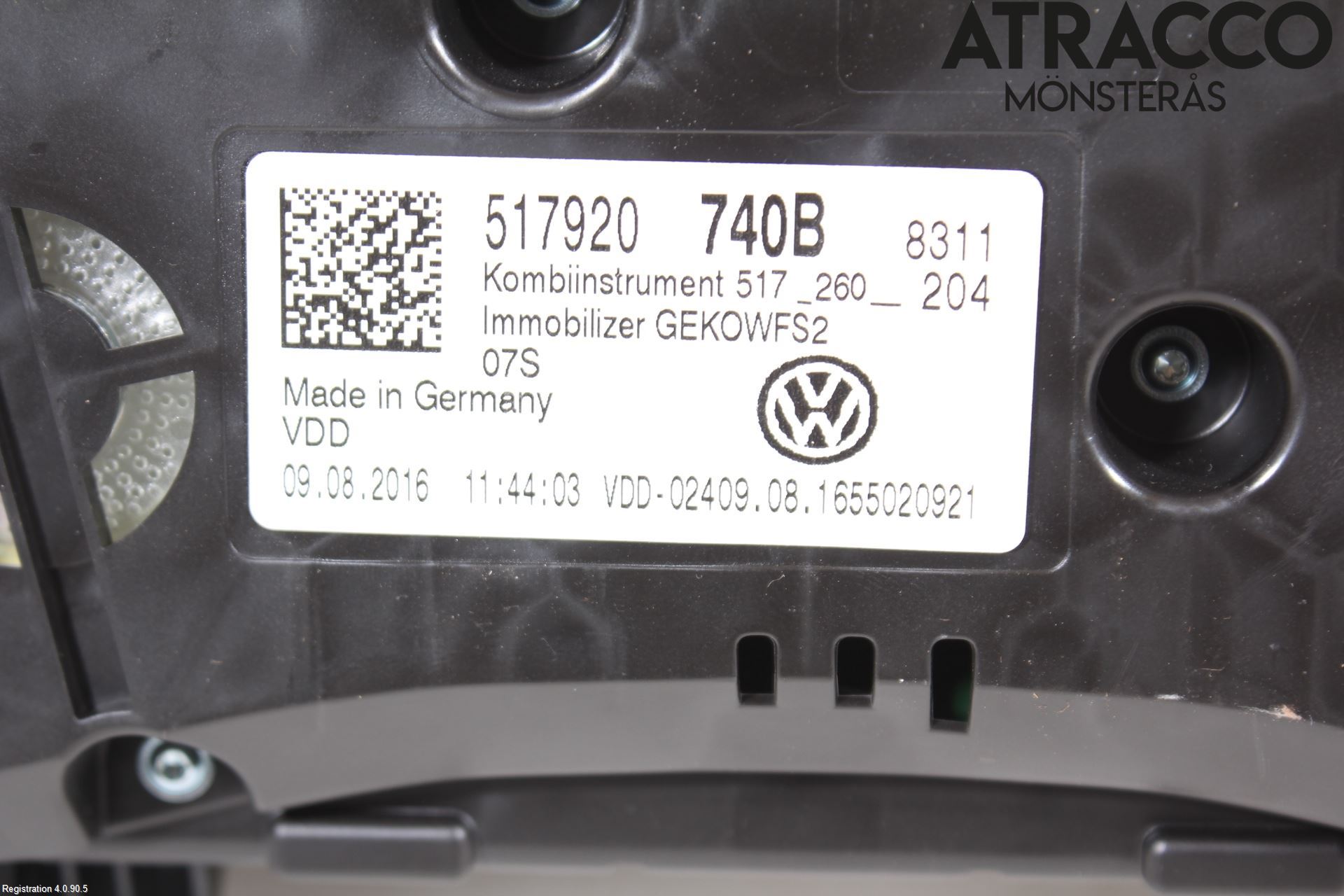 Volkswagen VW GOLF SPORTSVAN 15-20 Instrument Komb