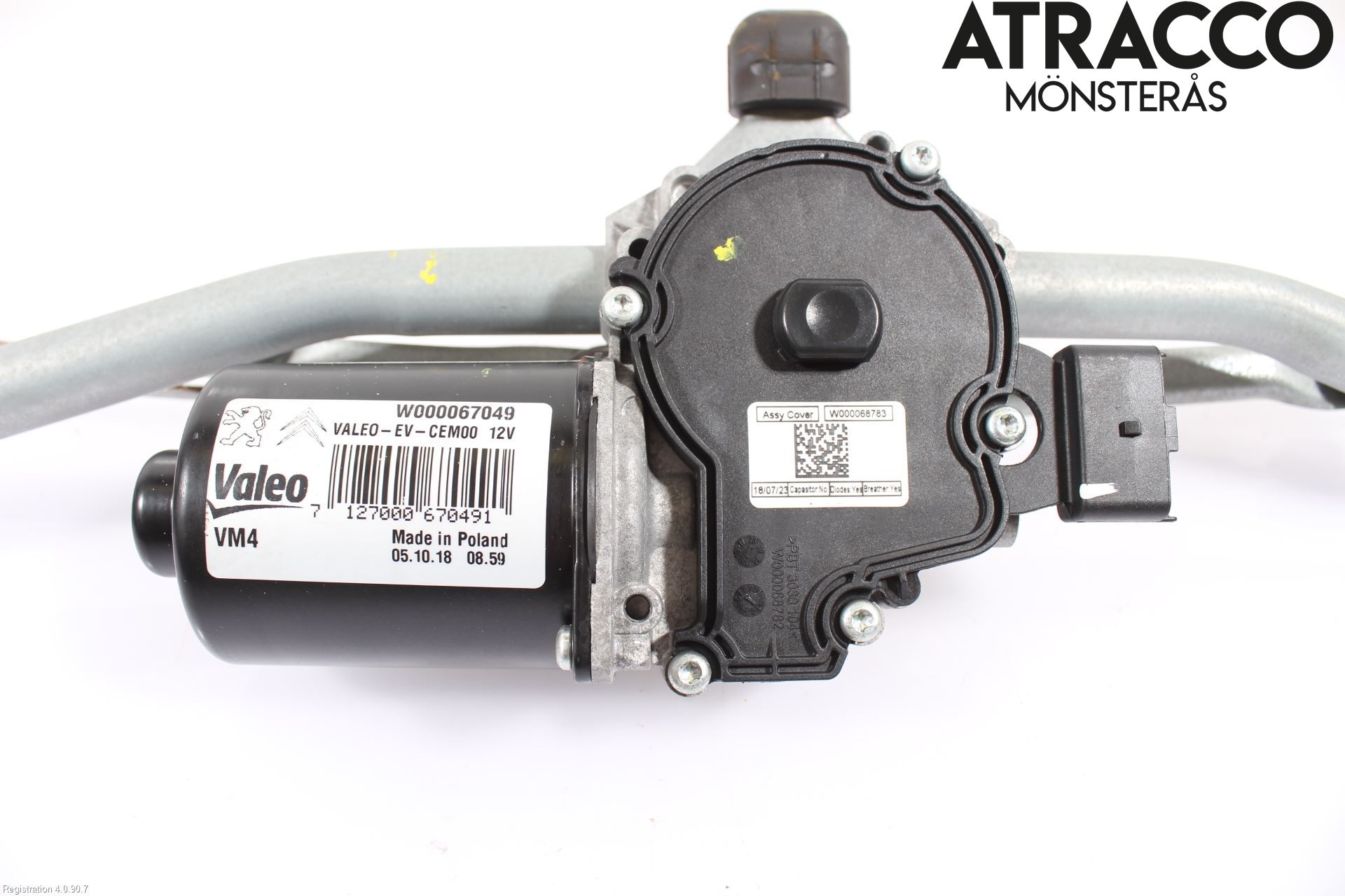 Peugeot EXPERT/E-EXPERT 17- Torkarmotor Vindruta