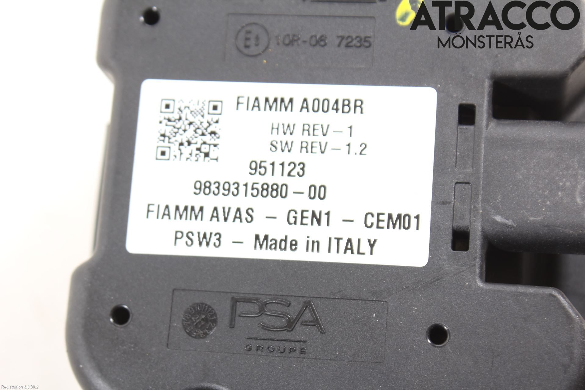 Peugeot 2008/E-2008 20- Signalhorn