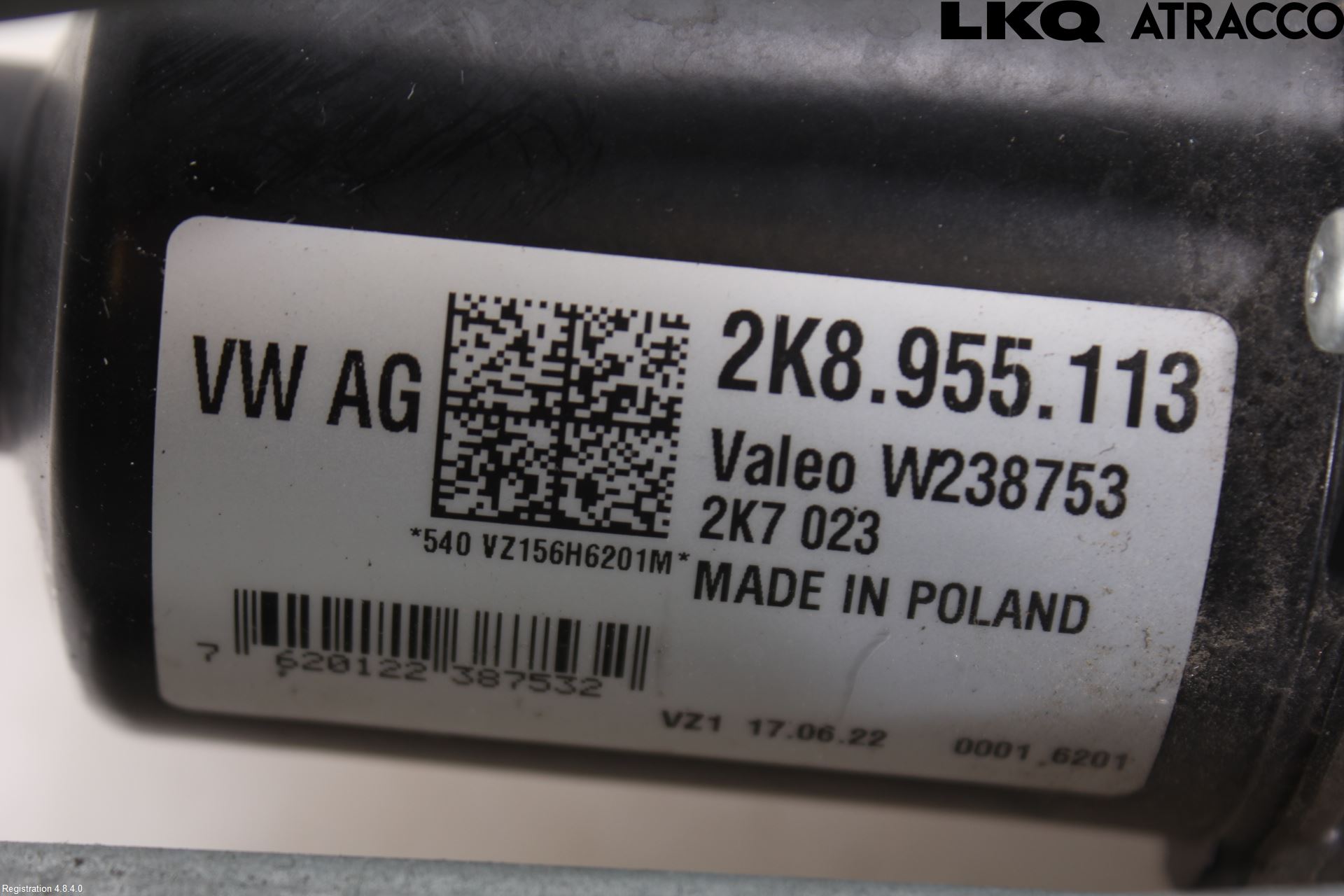 Volkswagen VW CADDY 21- Torkarmotor Vindruta