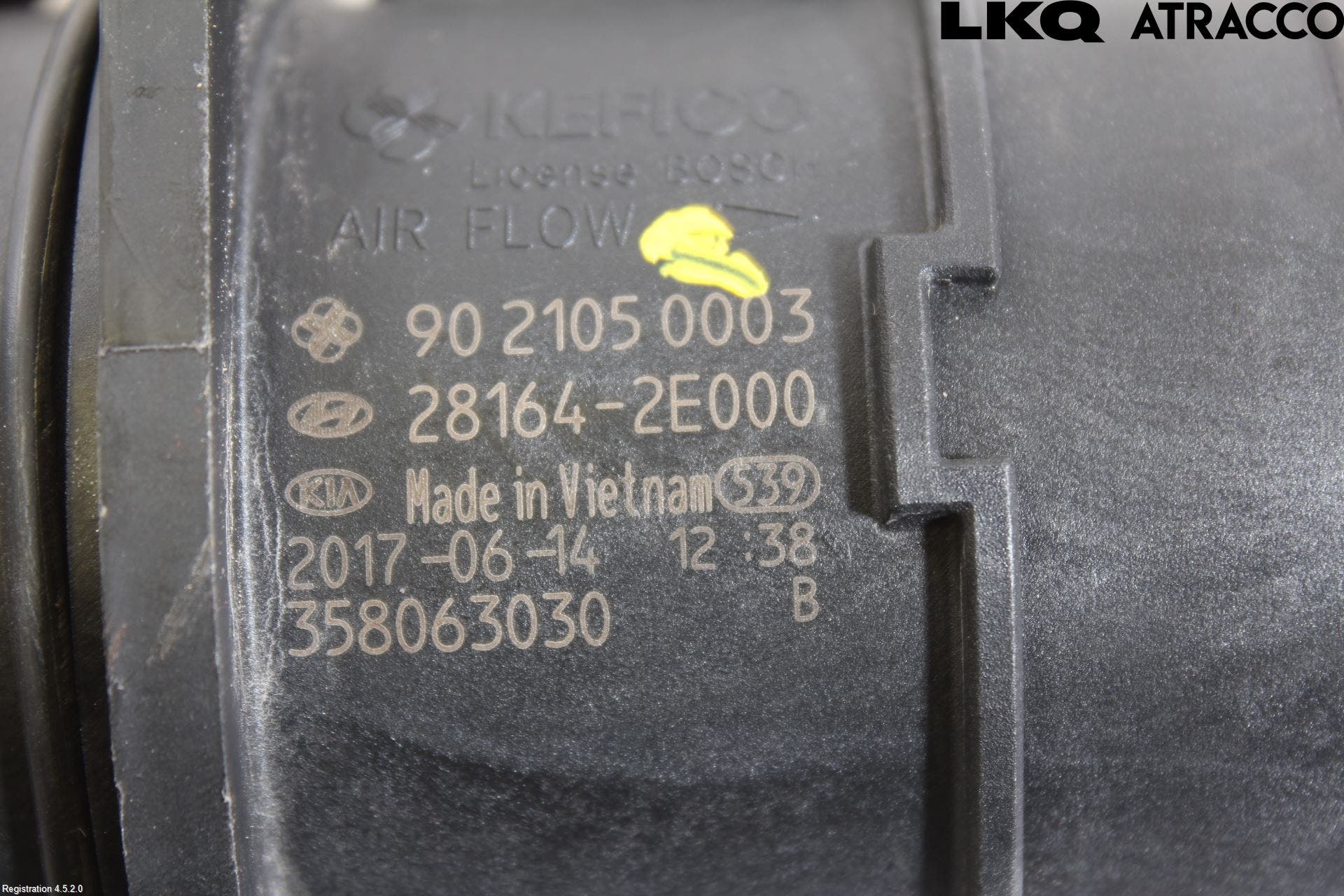 Kia OPTIMA 16-20 Injluftmassamätare