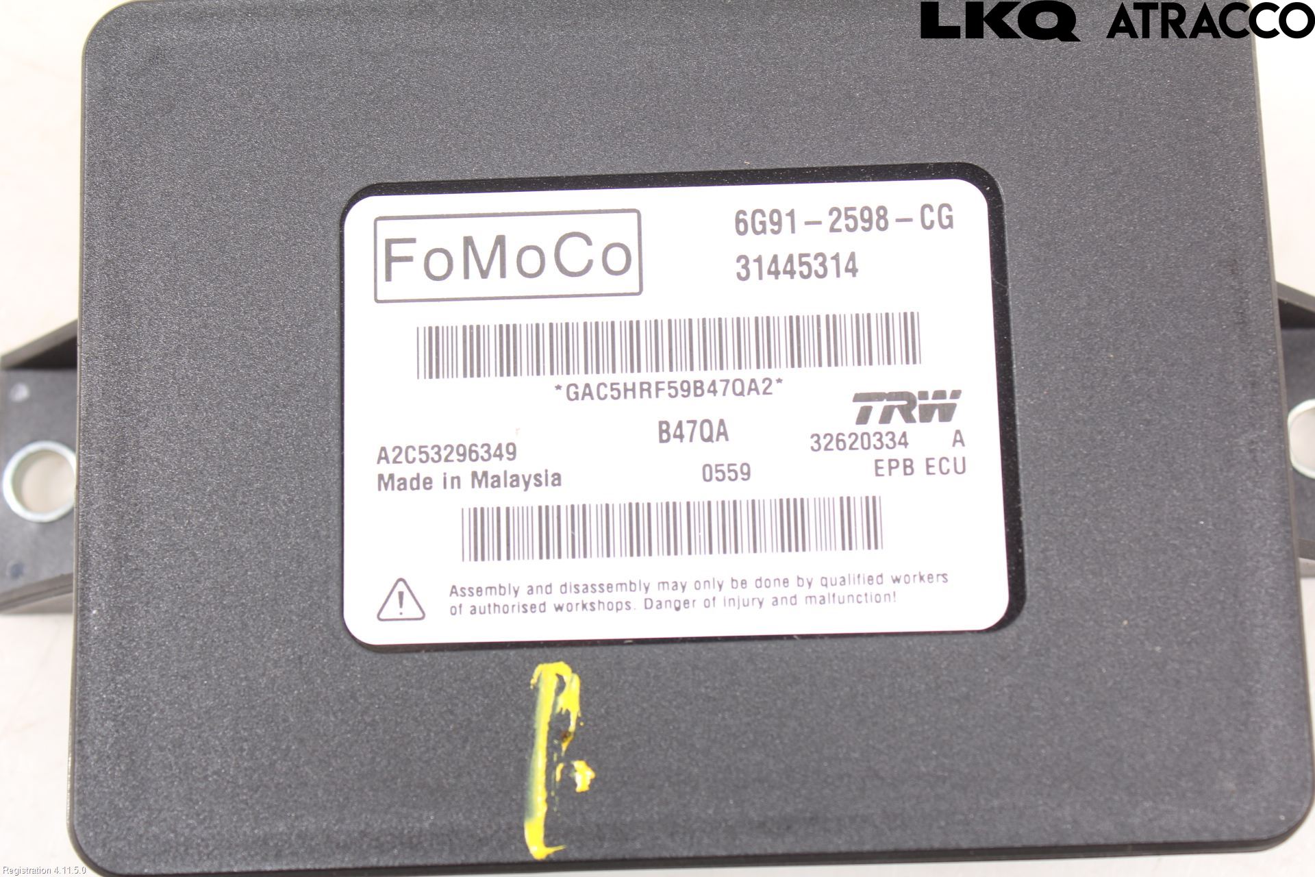 Volvo XC60 14-17 Styrenhet Parkbroms Epb