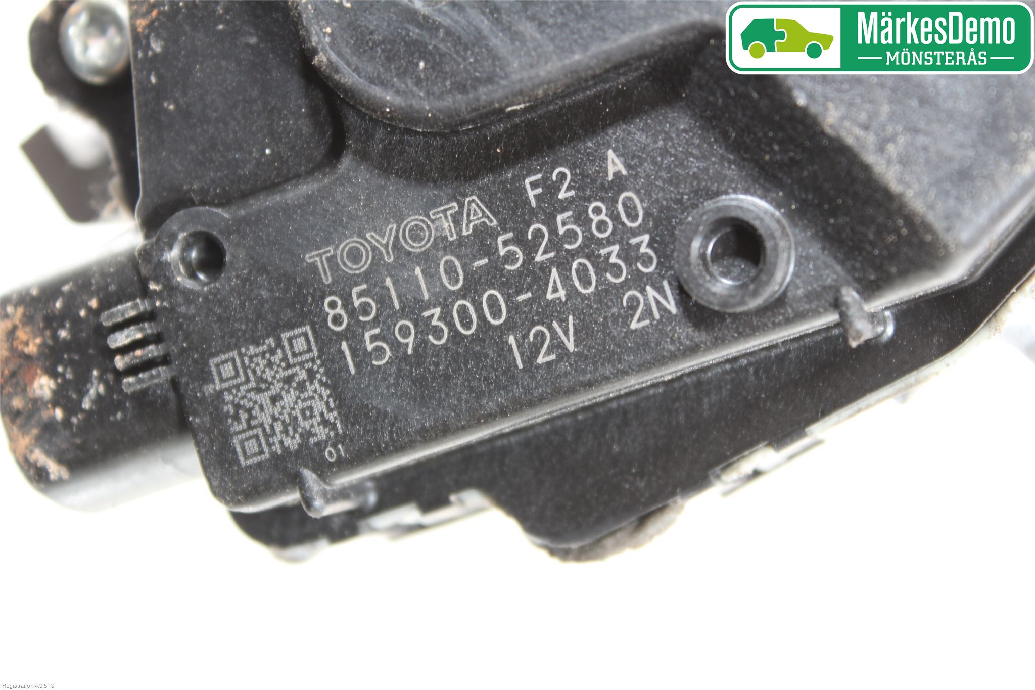 Toyota VERSO-S 11-16 Torkarmotor Vindruta