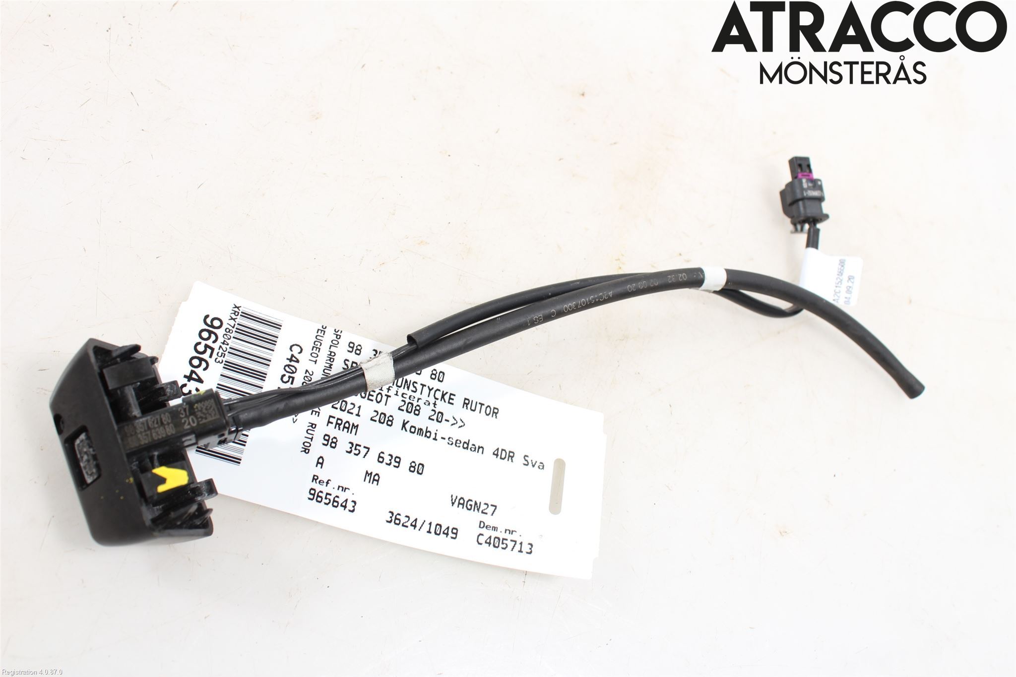 Peugeot 208/E-208 20- Spolarmunstycke Rutor