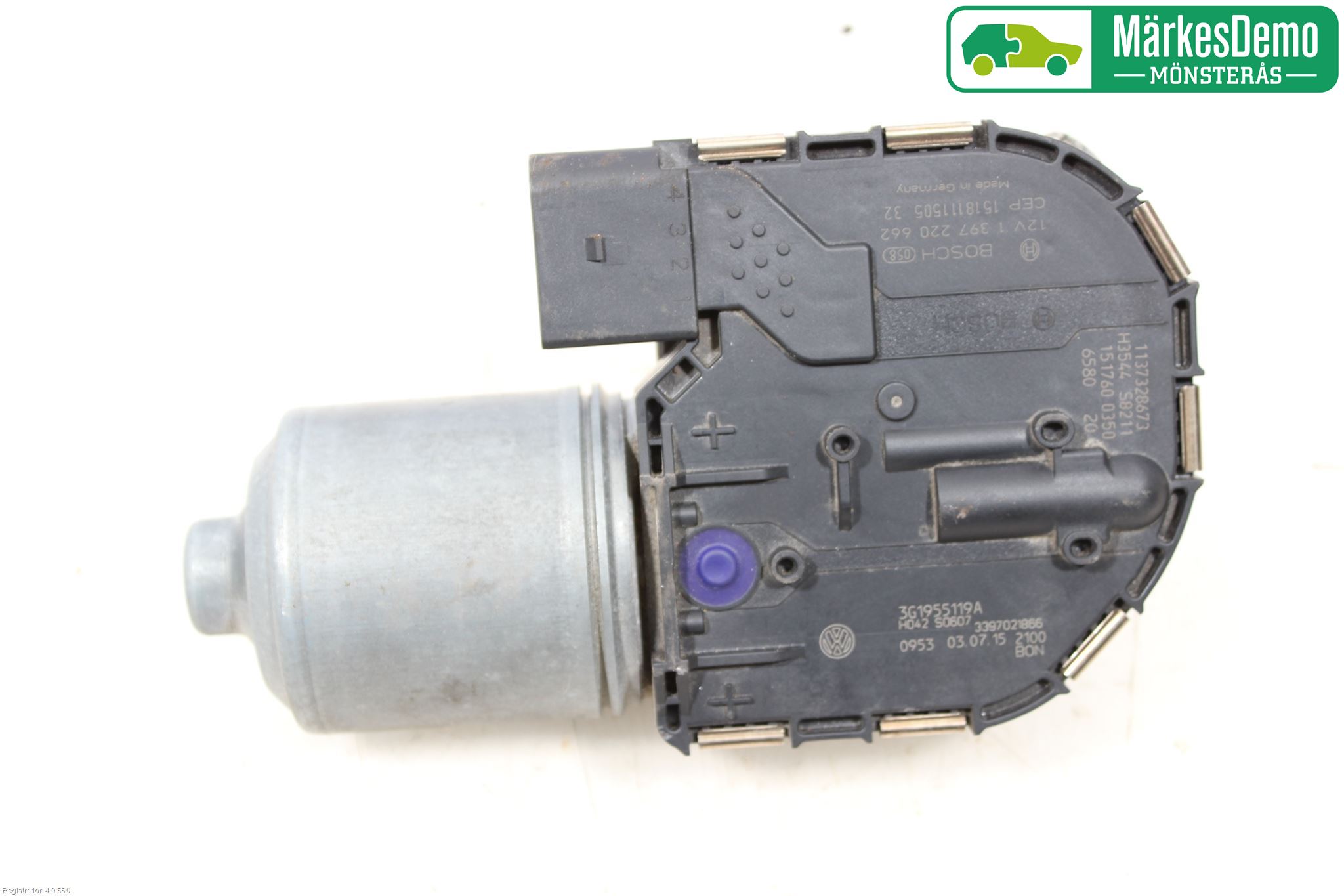 Volkswagen VW PASSAT 15-19 Torkarmotor Vindruta