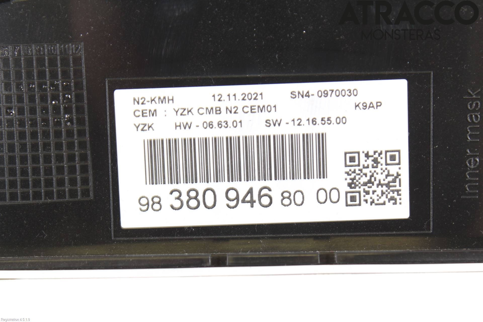 Peugeot PARTNER/E-PARTNER 19- Instrument Komb