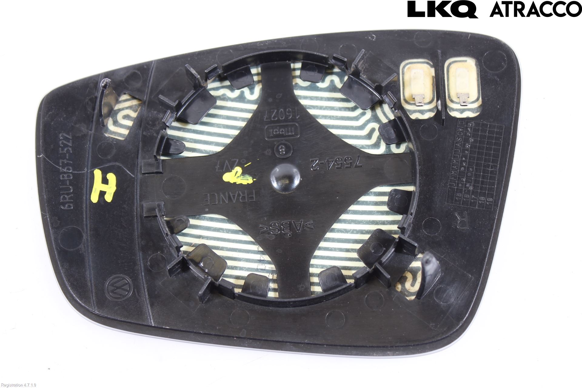 Volkswagen VW UP! / E-UP! Spegelglas Hö