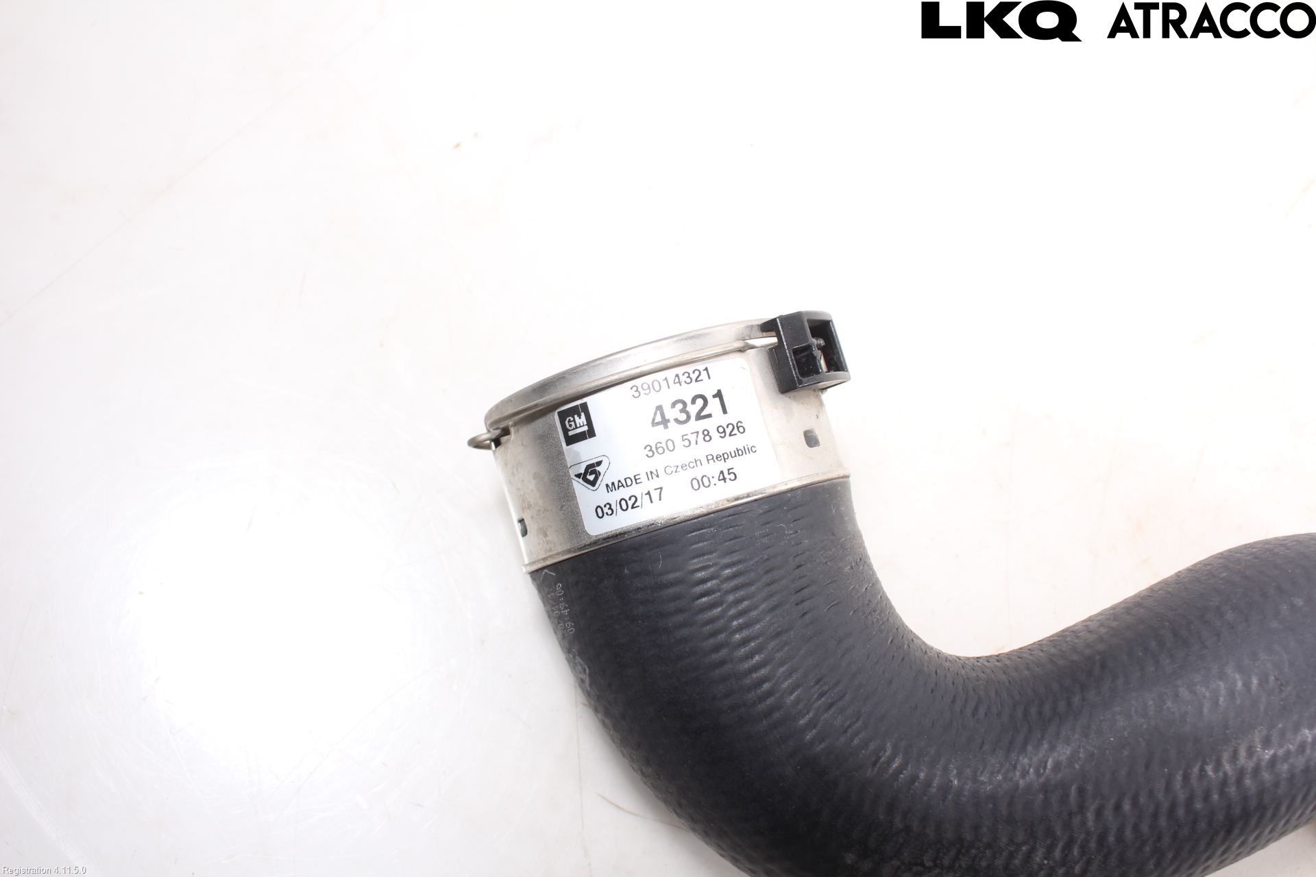 Opel ASTRA K 16-22 Laddluft-Intercoolerrör