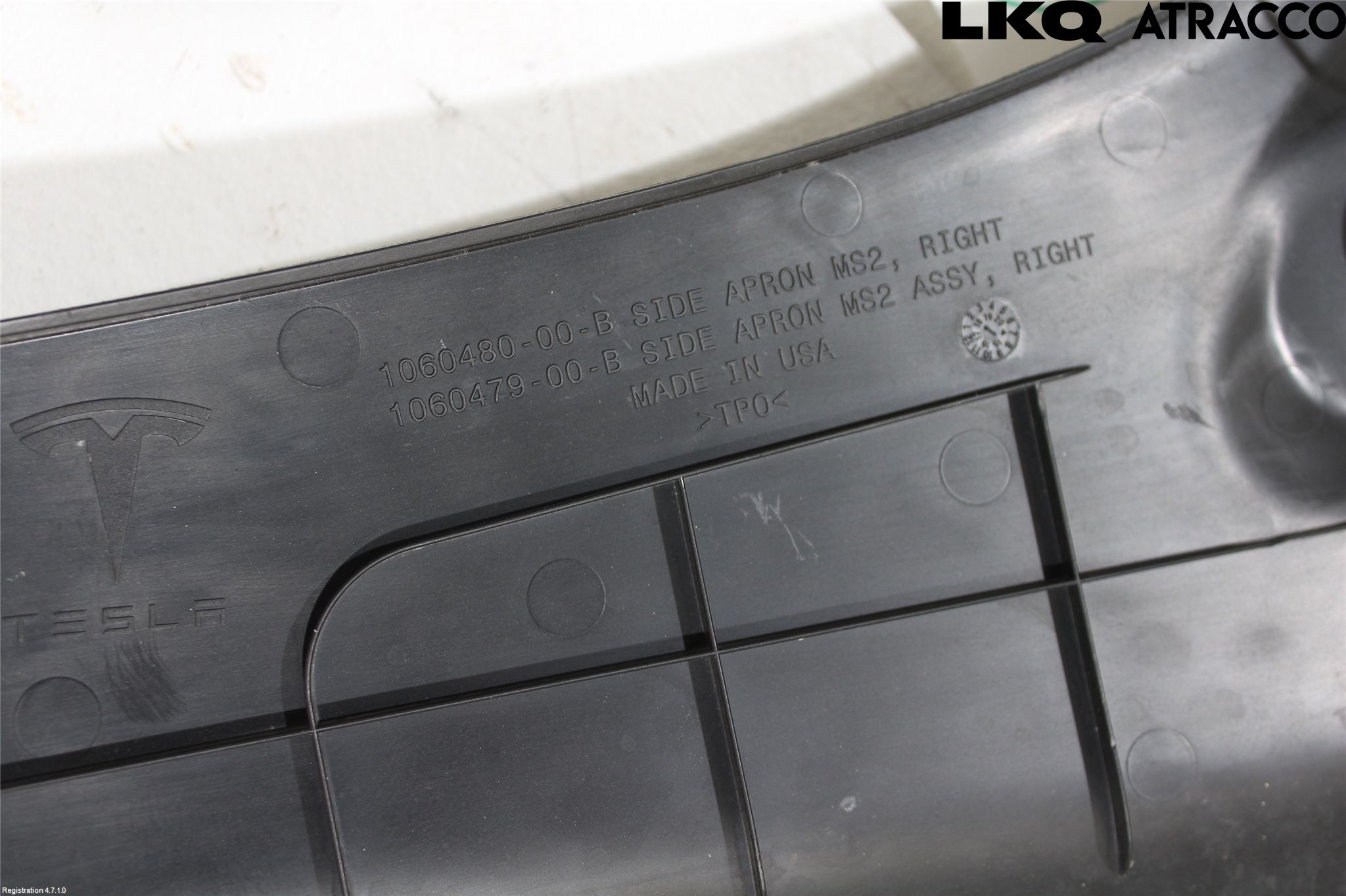 Tesla MODEL S 13- Torpedplåt-Torpedplast