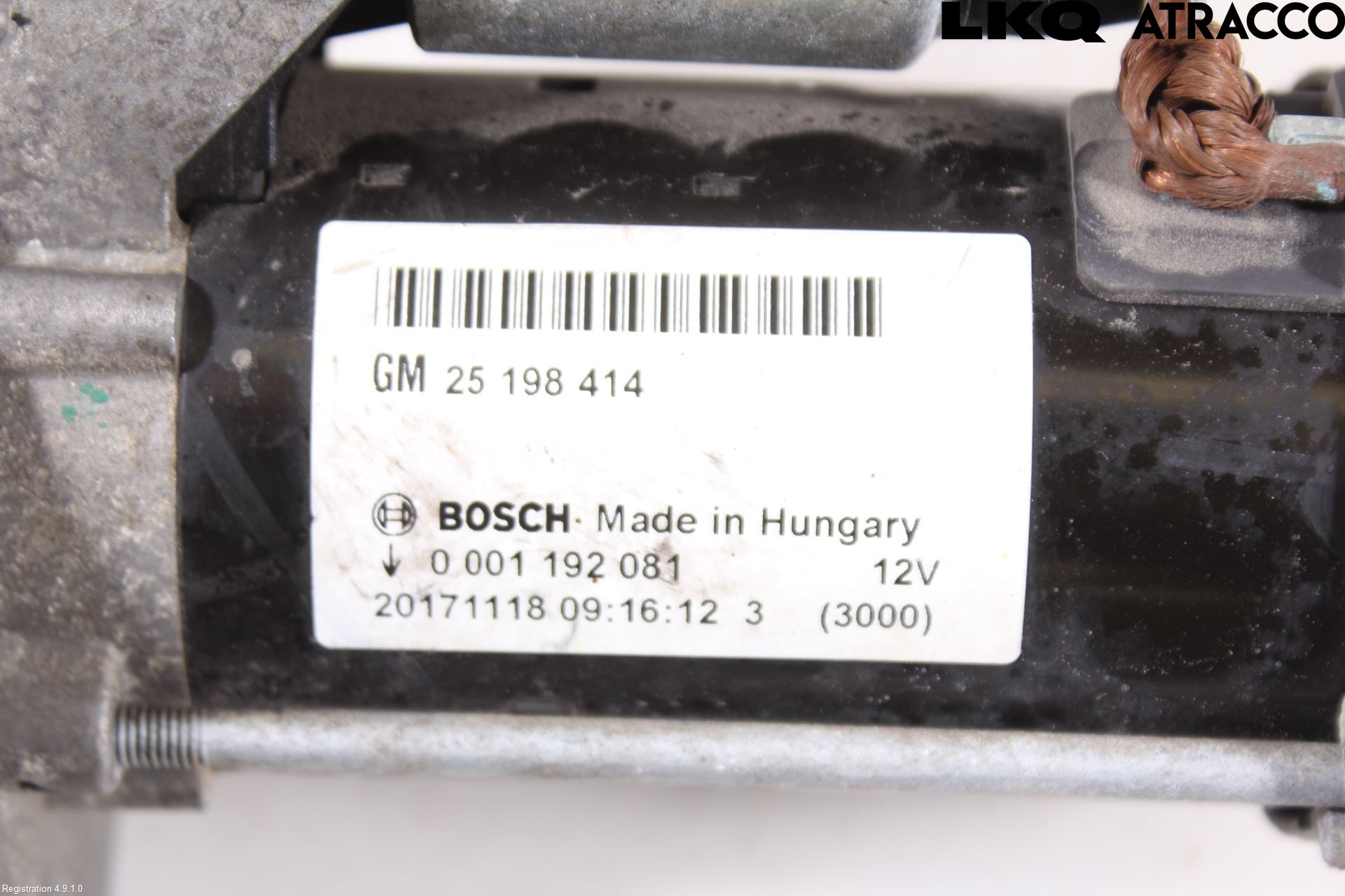 Opel CORSA E 15-19 Startmotor