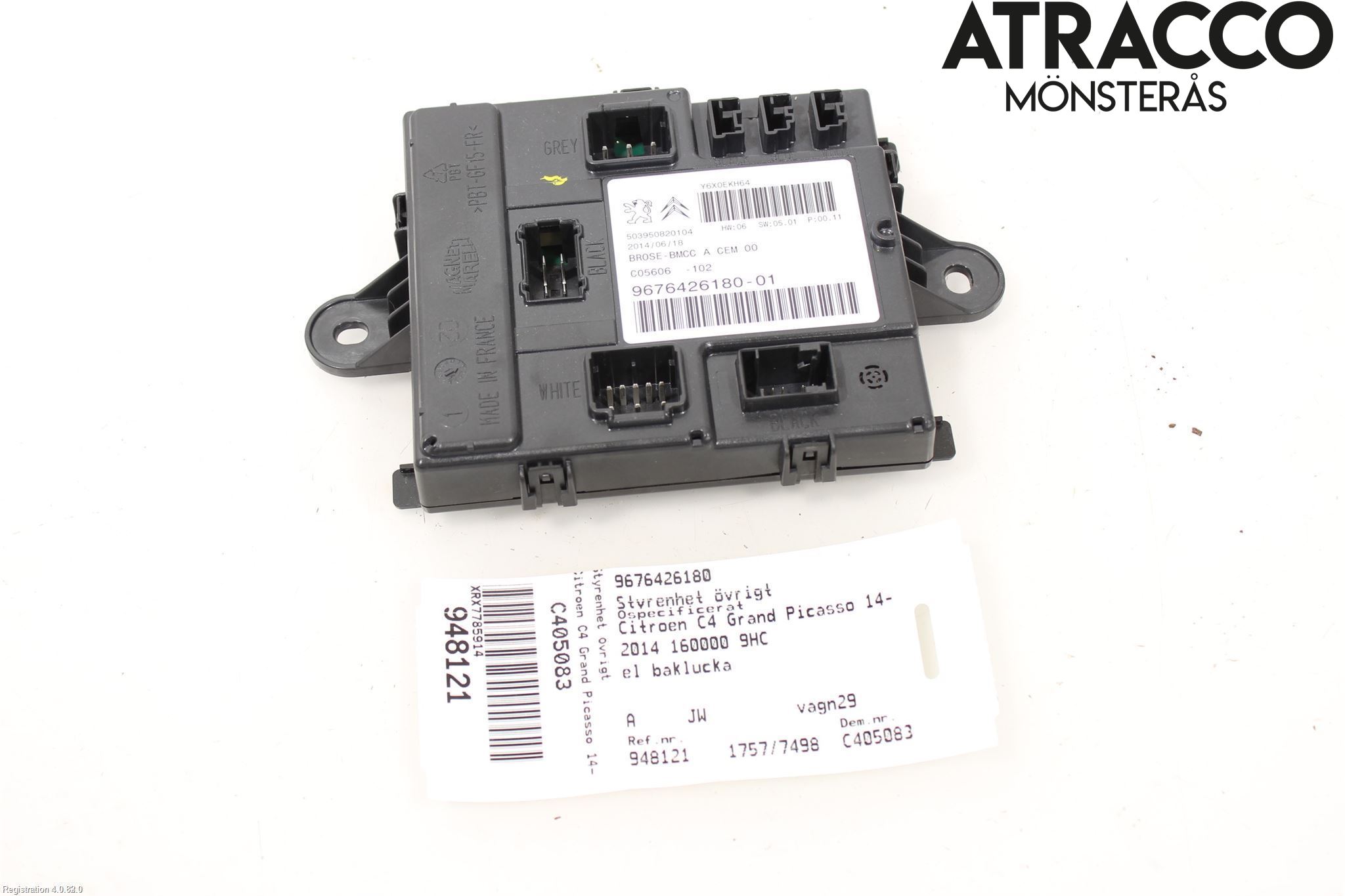 Citroen C4 GRAND PICASSO 14-18 Styrenhet Övrigt