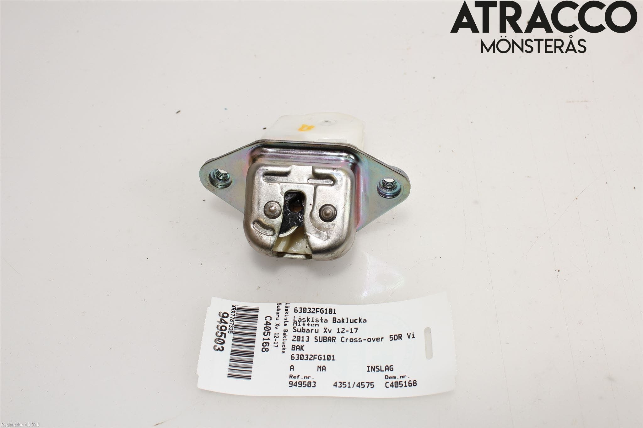 Subaru XV 12-17 Låskista Baklucka