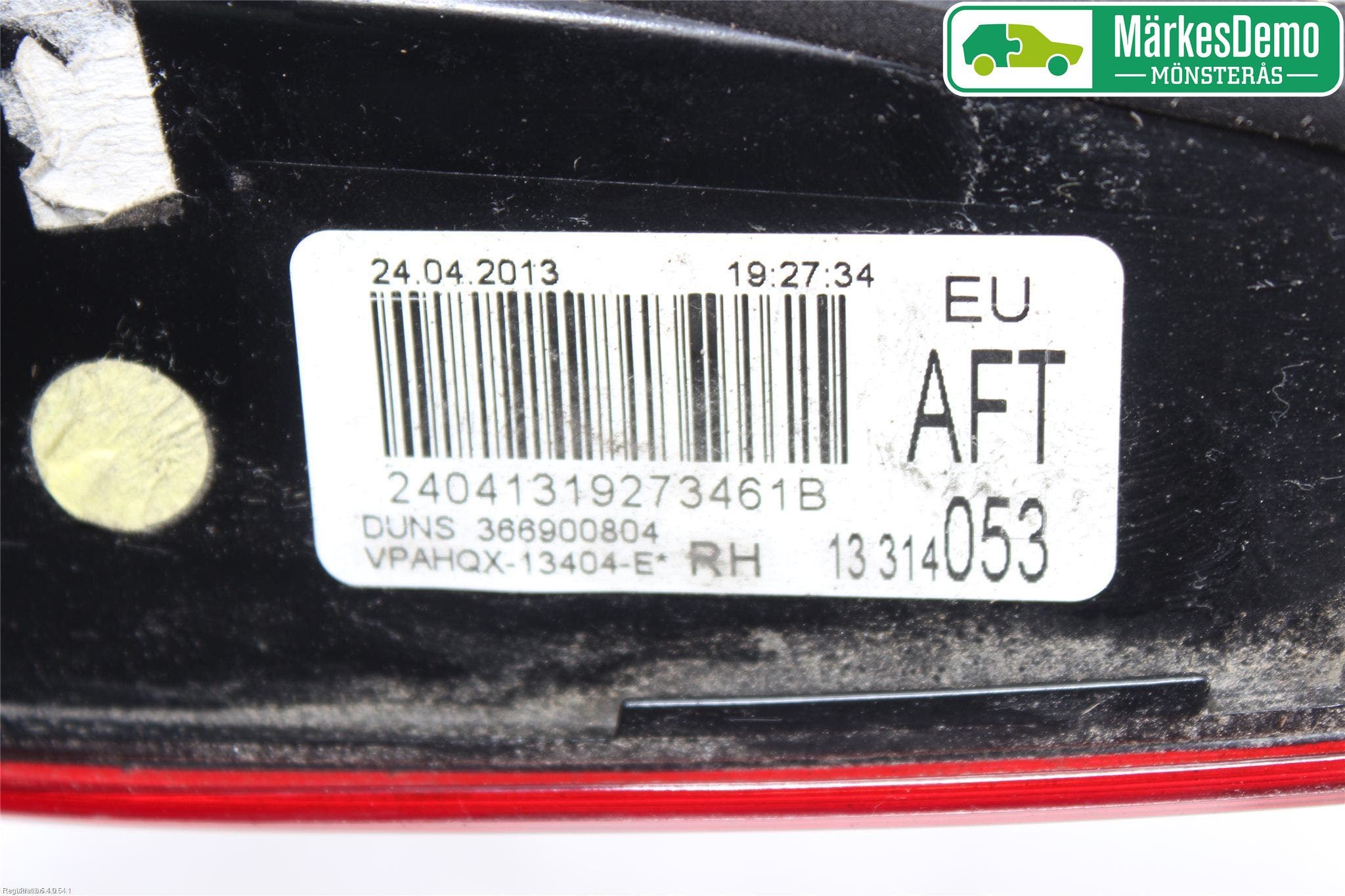 Opel ASTRA J 10-15 Bakljus Lucka Hö