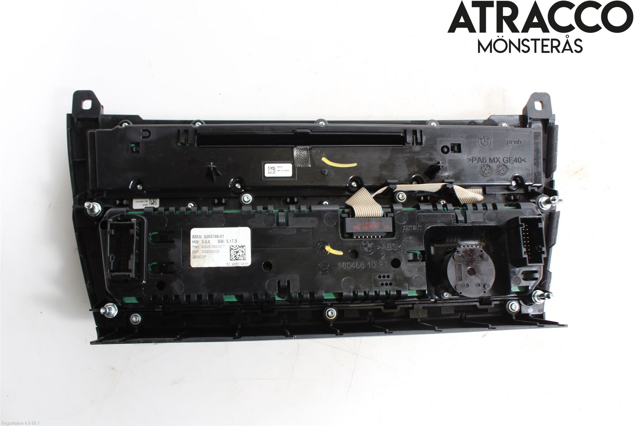 BMW 5 F10/F11/F18 09-17 Ac Styrenhet Ac Manöveren