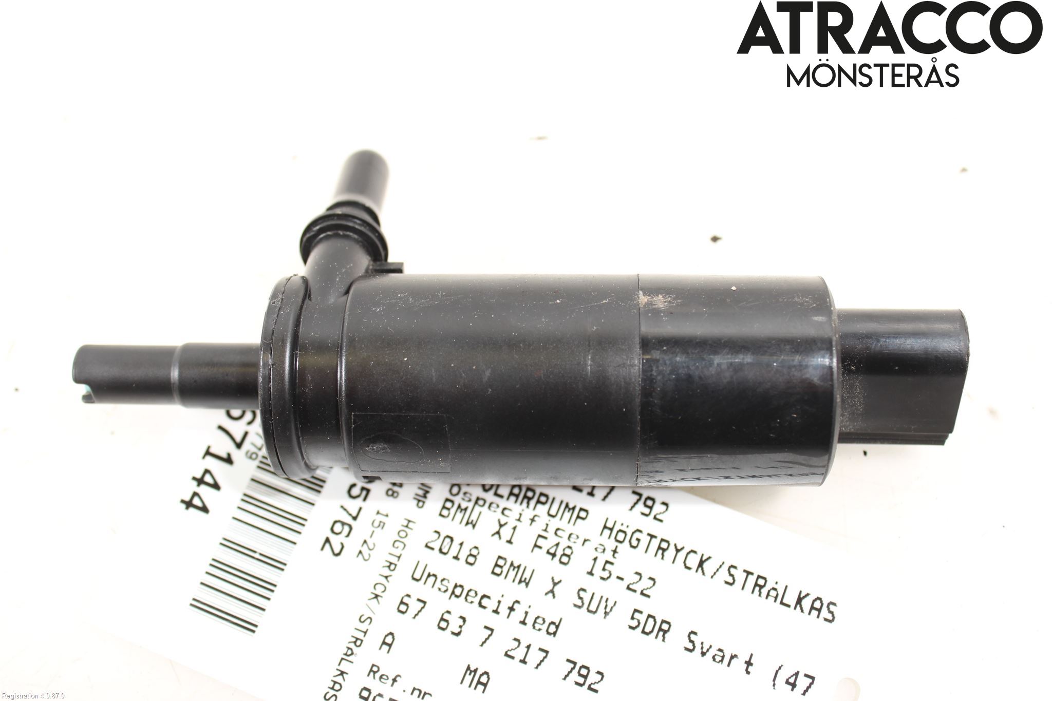 BMW X1 F48 15-22 Spolarpump Högtryck