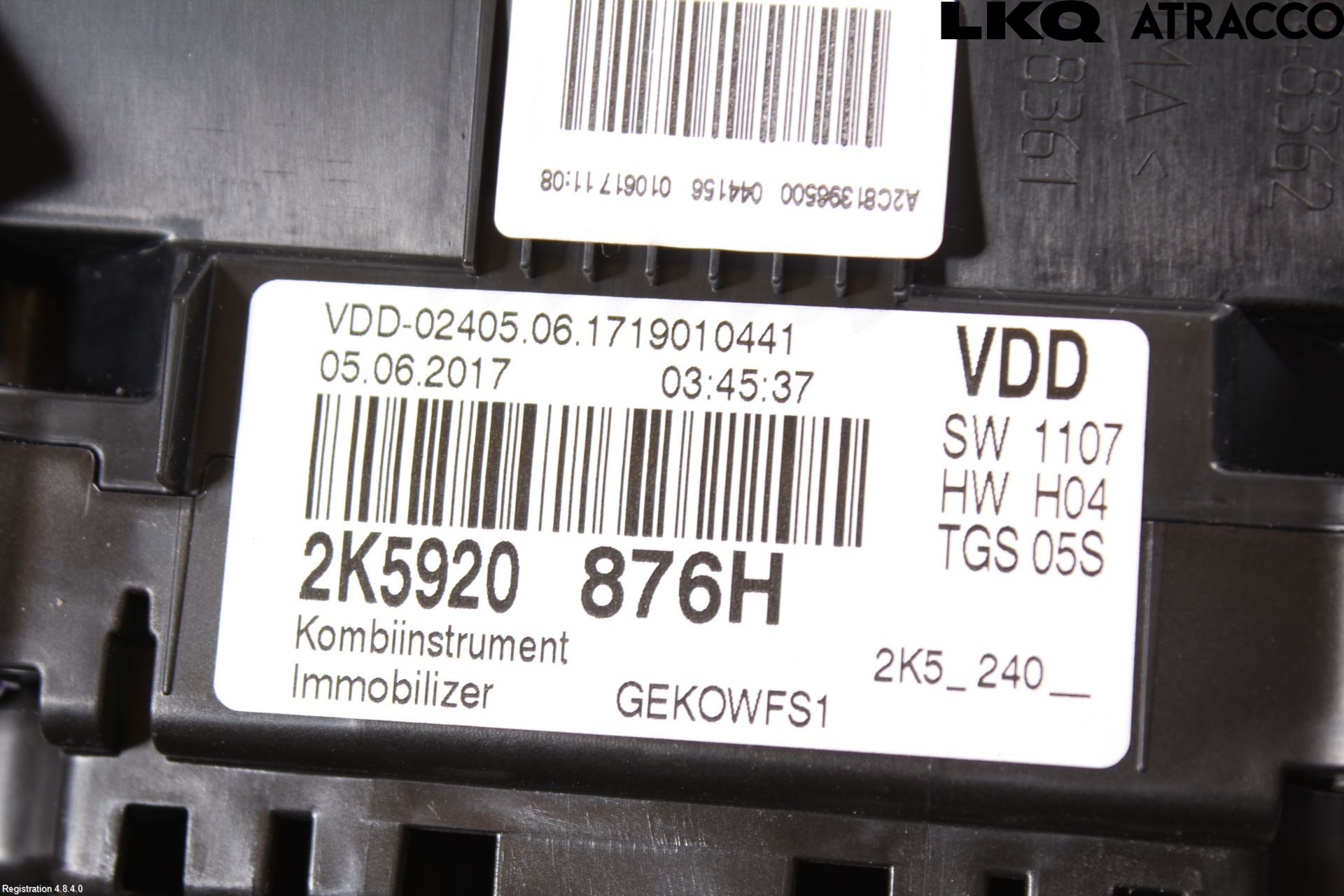 Volkswagen VW CADDY 16-20 Instrument Komb