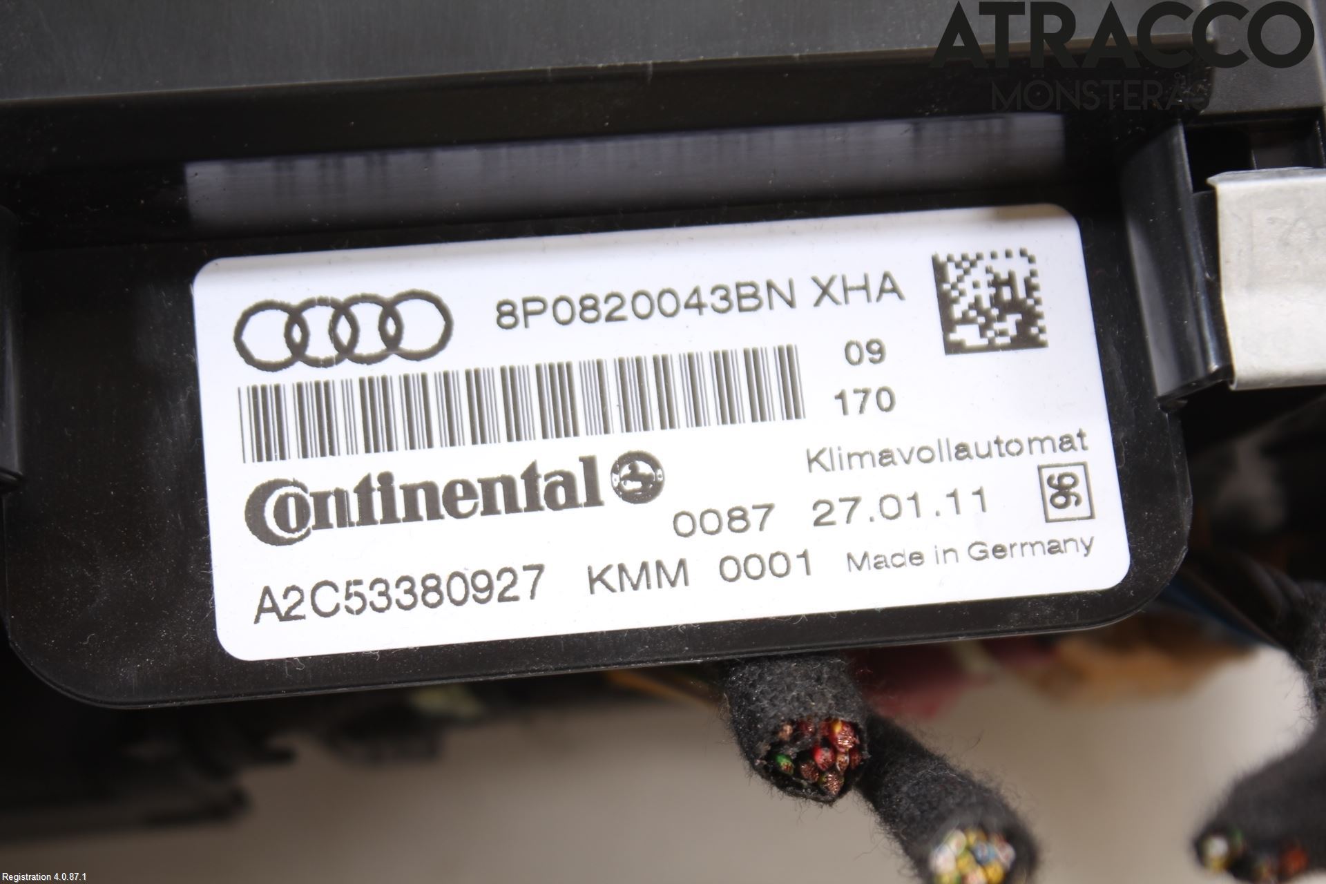 Audi A3/S3 05-13 Ac Styrenhet Ac Manöveren