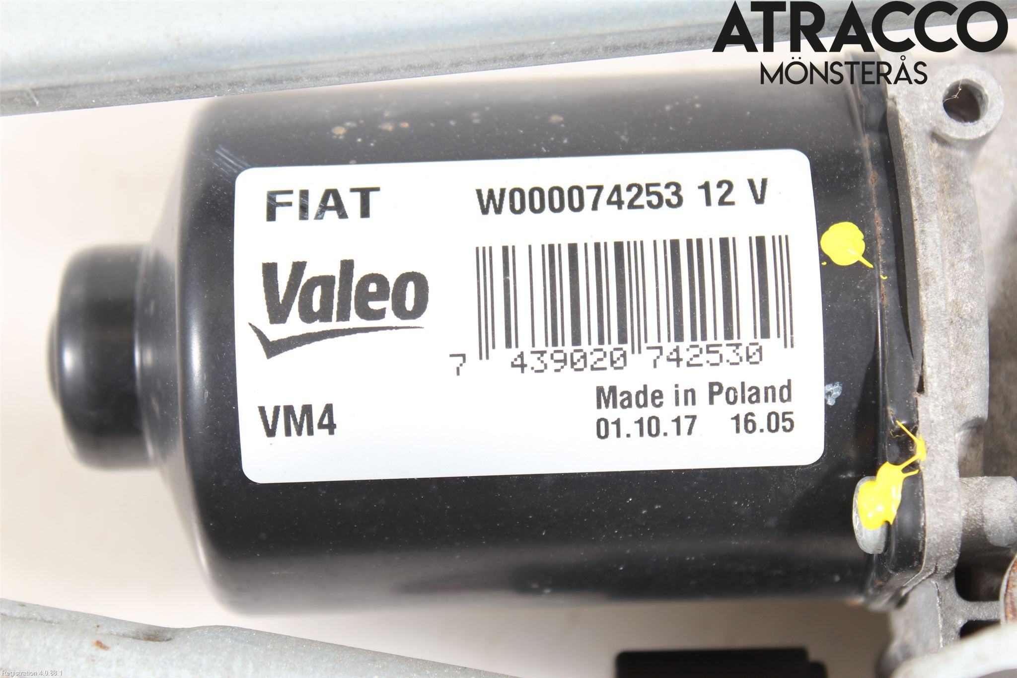 Fiat TIPO/CROSS 16- Torkarmekanism Vindruta