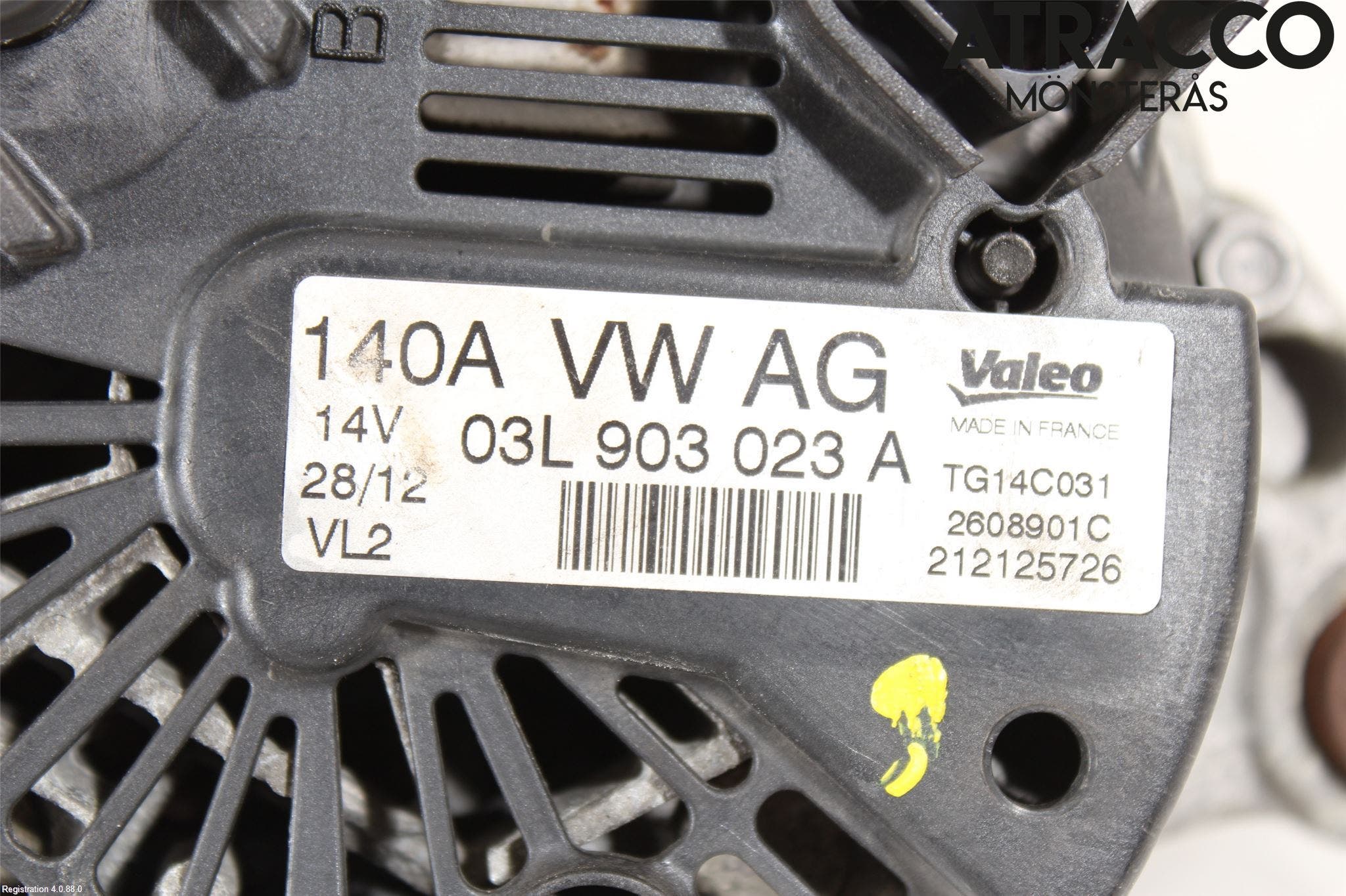Volkswagen VW TIGUAN 07-16 Generator