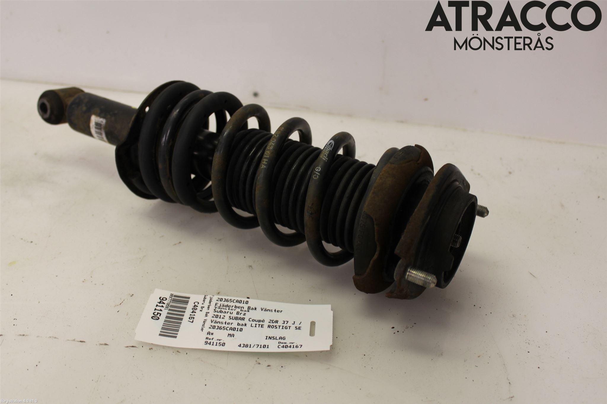 Subaru BRZ Fjäderben Bak Vänster